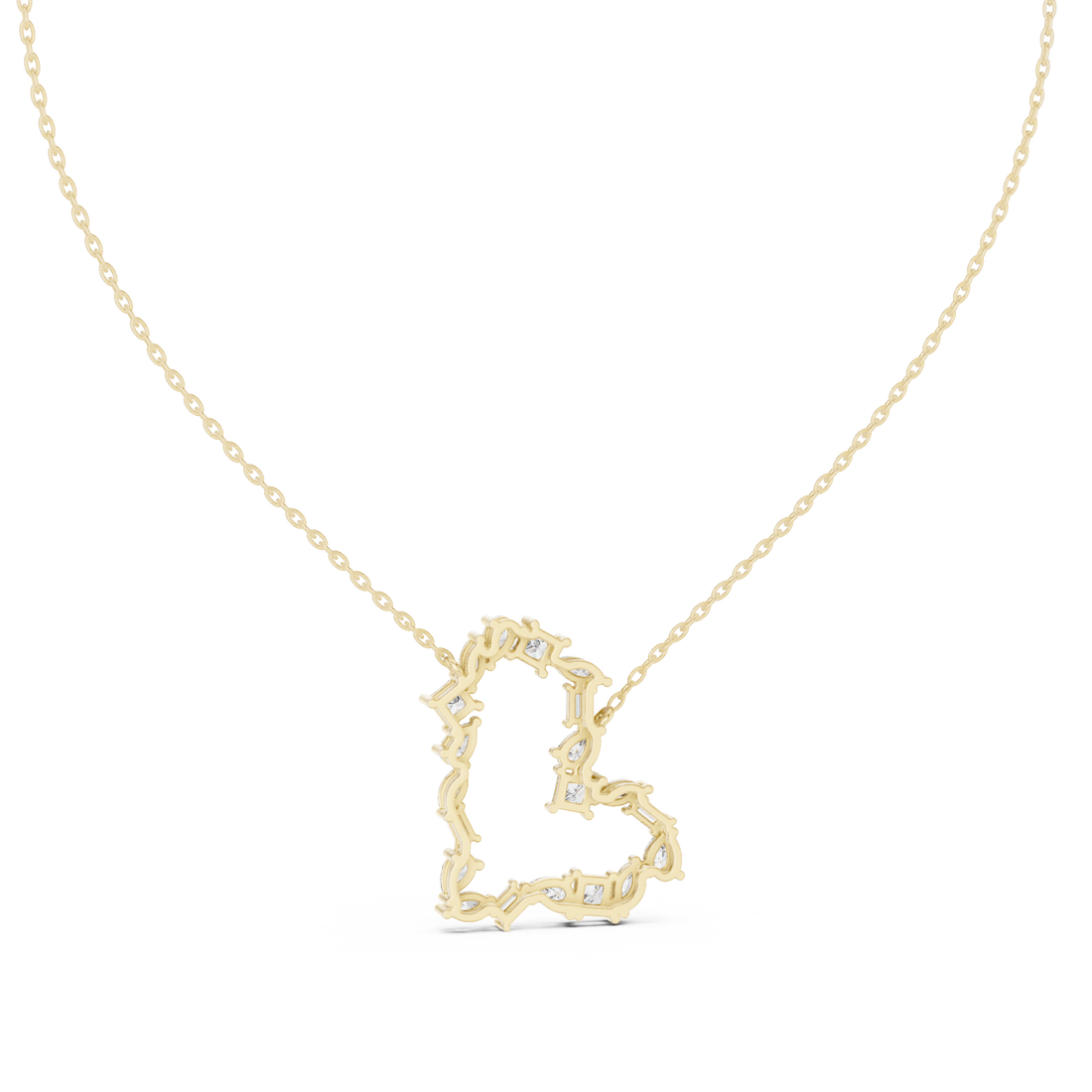 Joyful Tear lab grown diamond pendant
