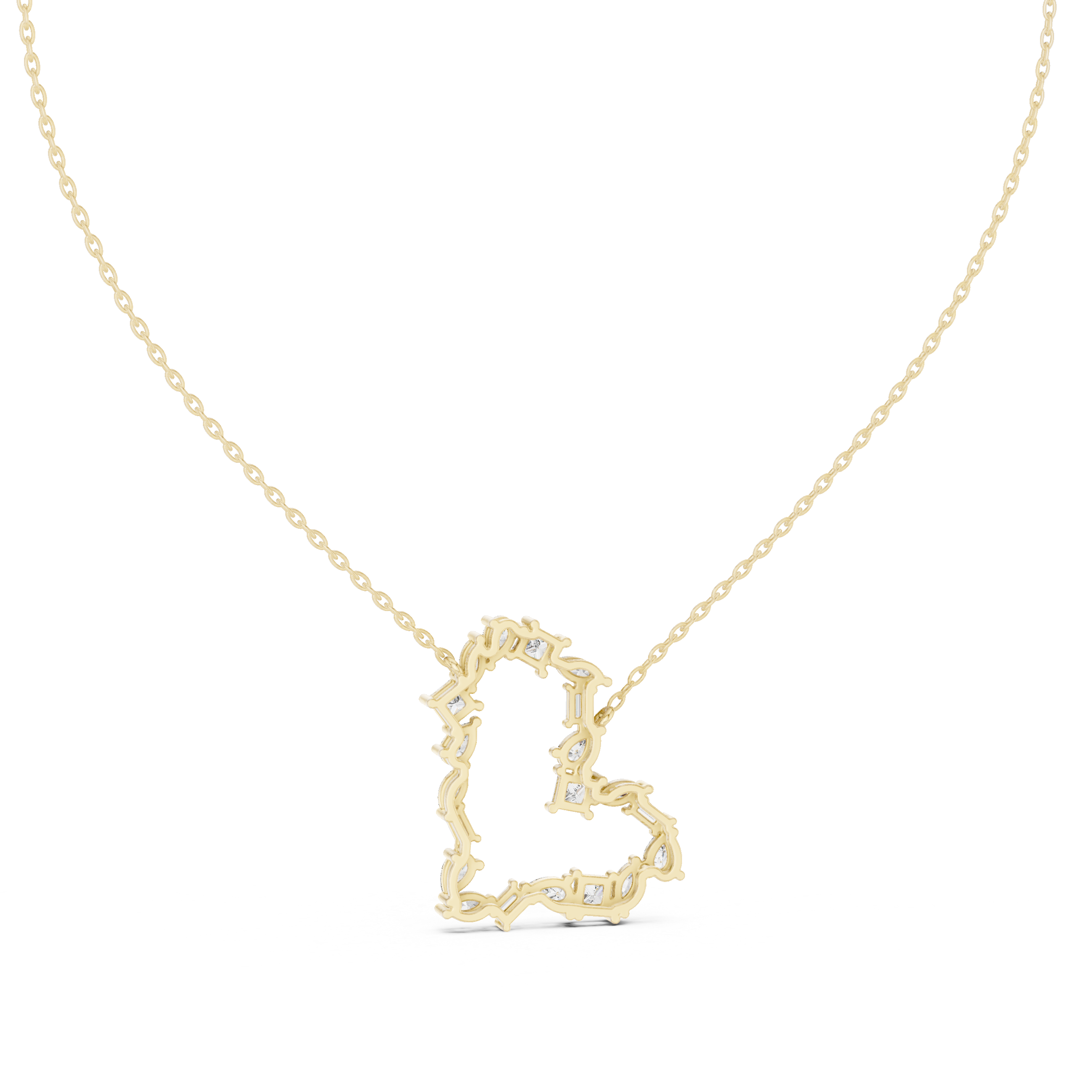 Joyful Tear lab grown diamond pendant