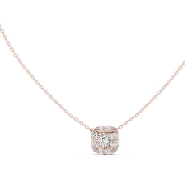Sharp Lining lab grown diamond pendant