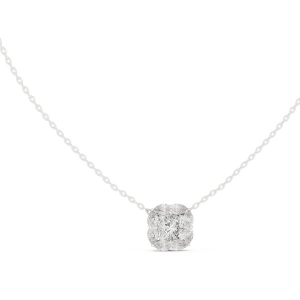 Sharp Lining lab grown diamond pendant