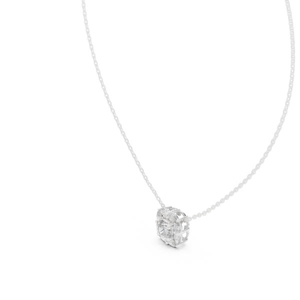 Sharp Lining lab grown diamond pendant