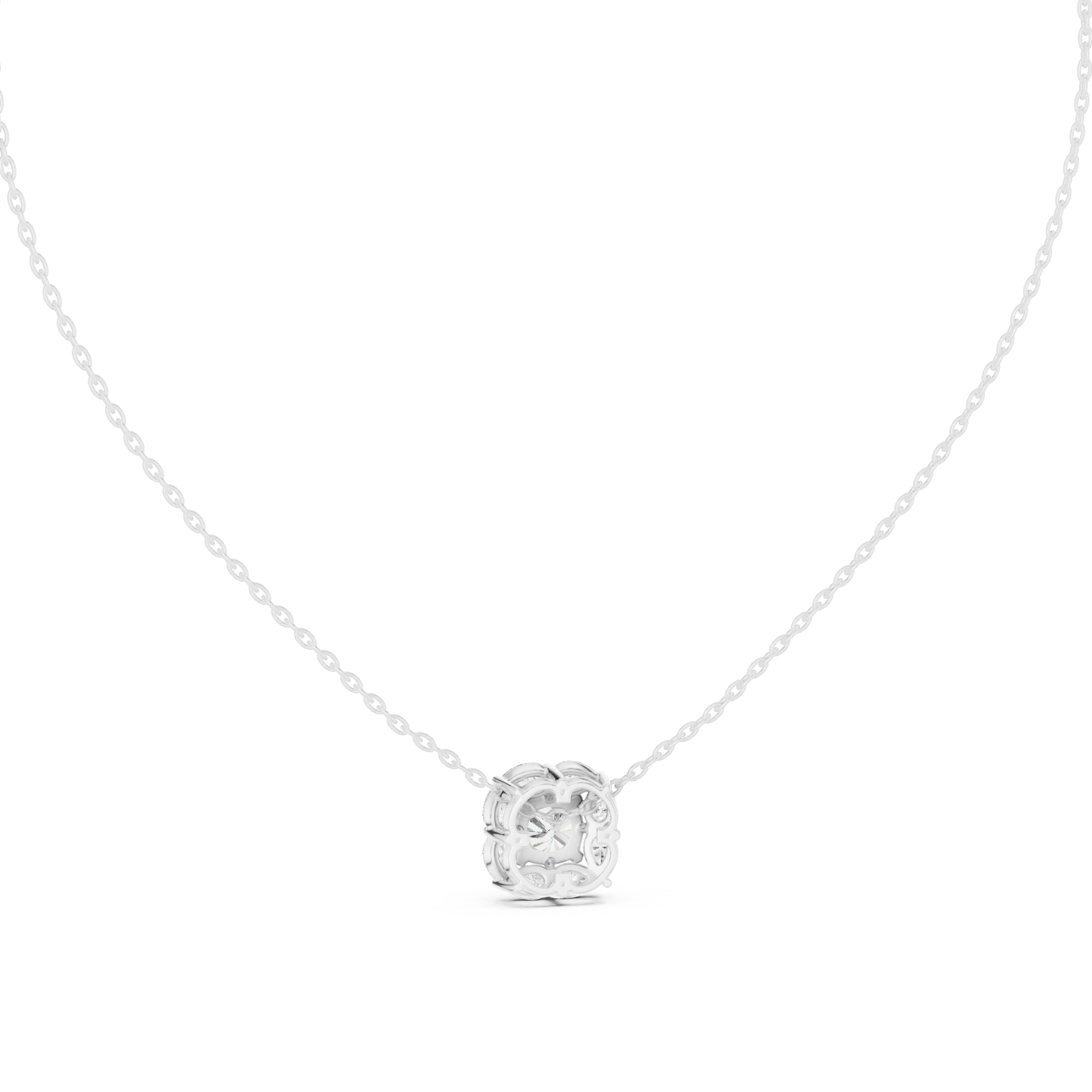 Sharp Lining lab grown diamond pendant