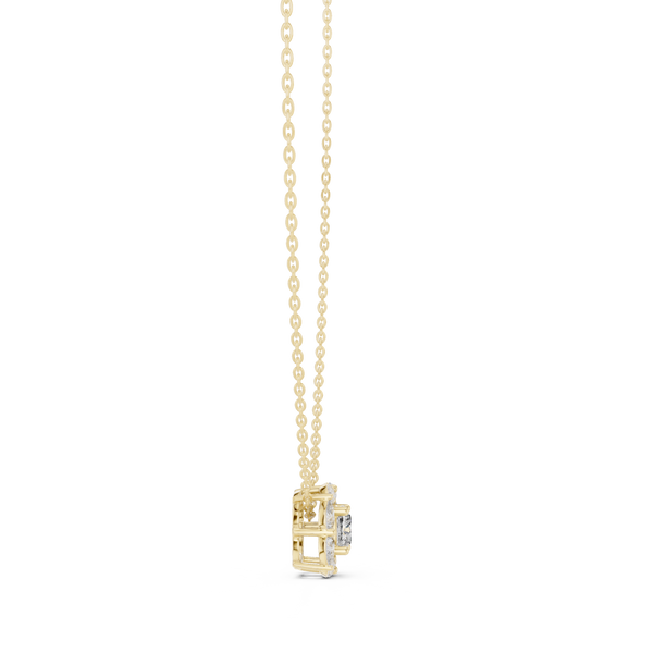 Sharp Lining lab grown diamond pendant