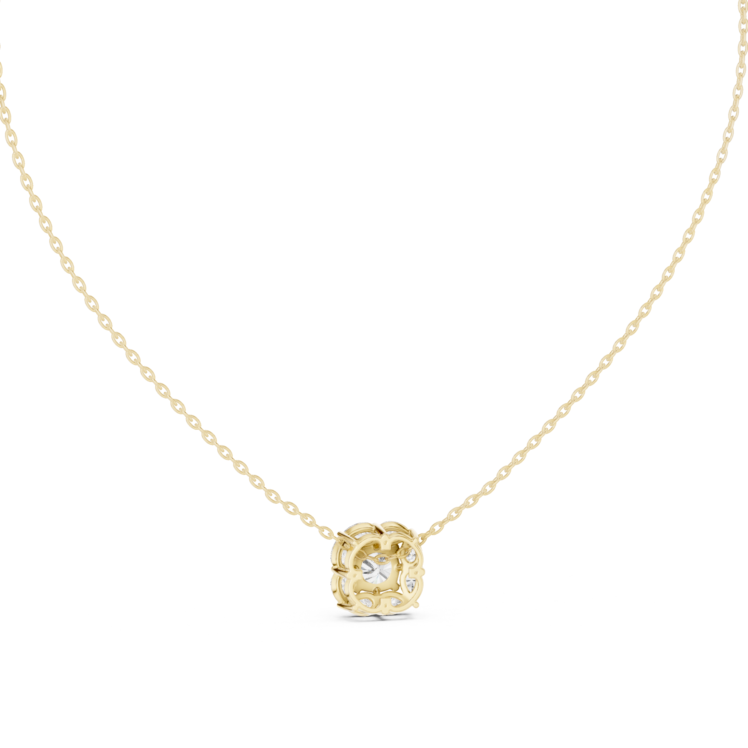 Sharp Lining lab grown diamond pendant