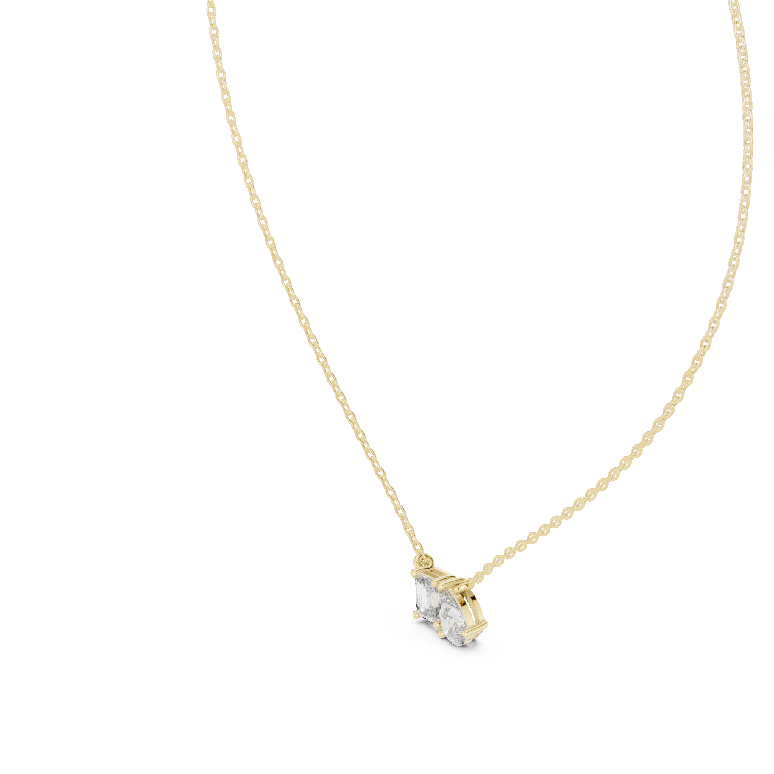 Quiet Beauty lab grown diamond pendant