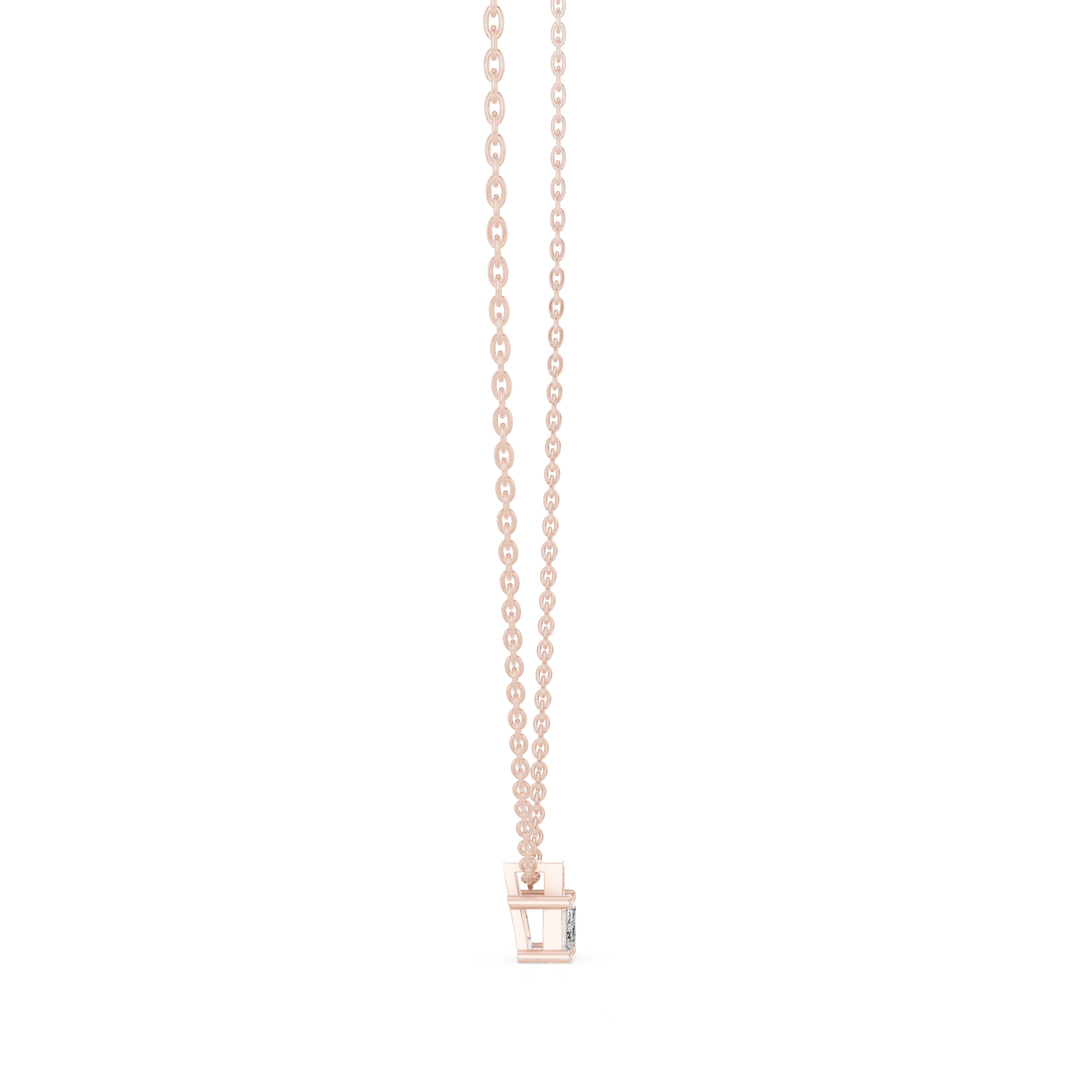 Soft Whisper lab grown diamond pendant