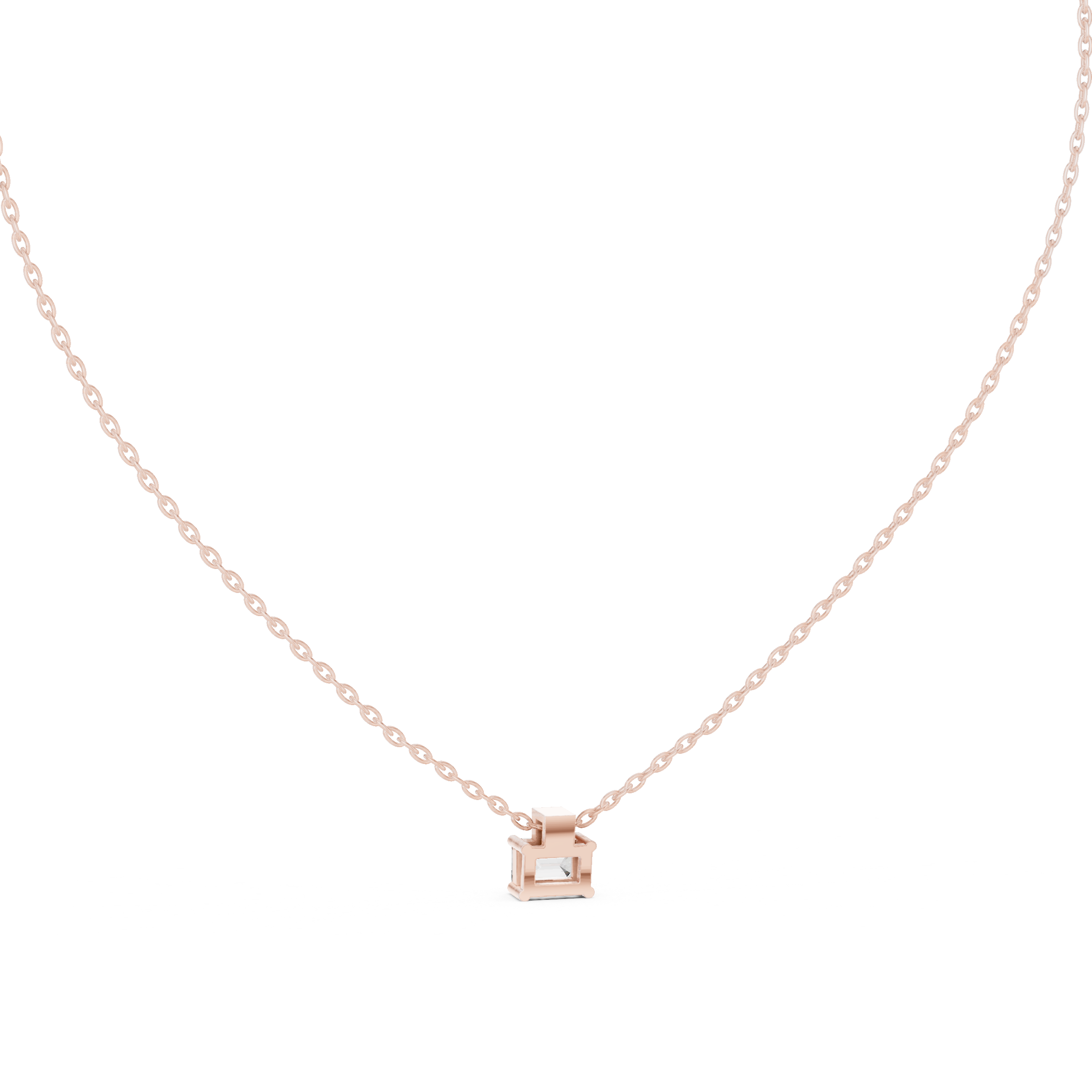 Soft Whisper lab grown diamond pendant