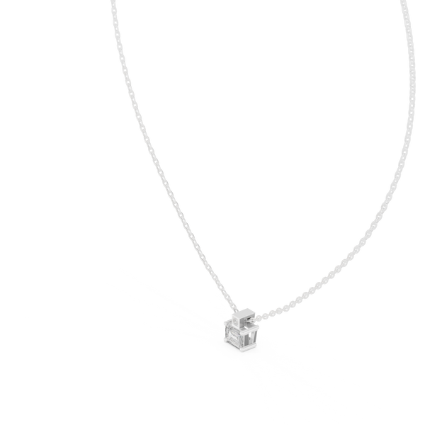 Soft Whisper lab grown diamond pendant