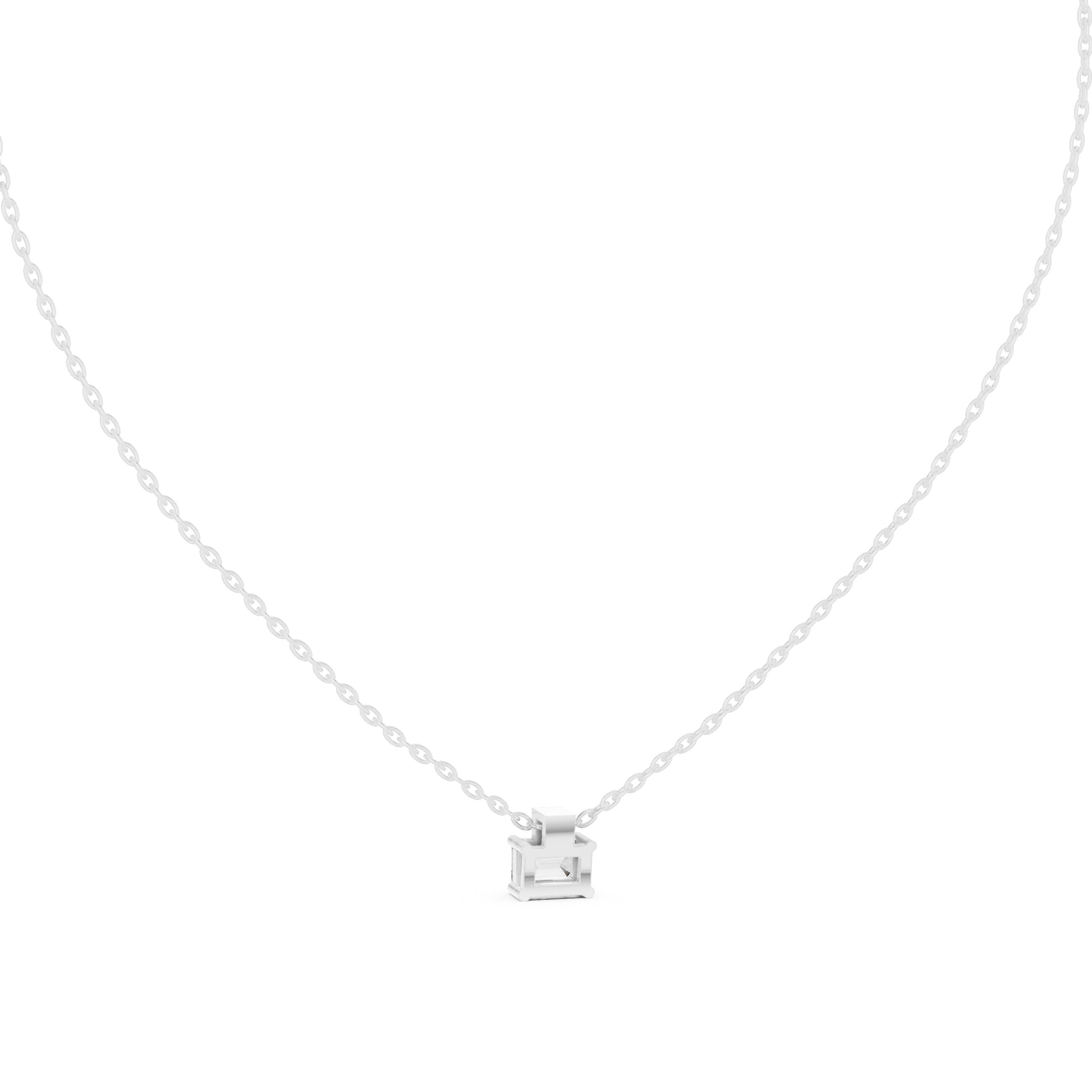 Soft Whisper lab grown diamond pendant