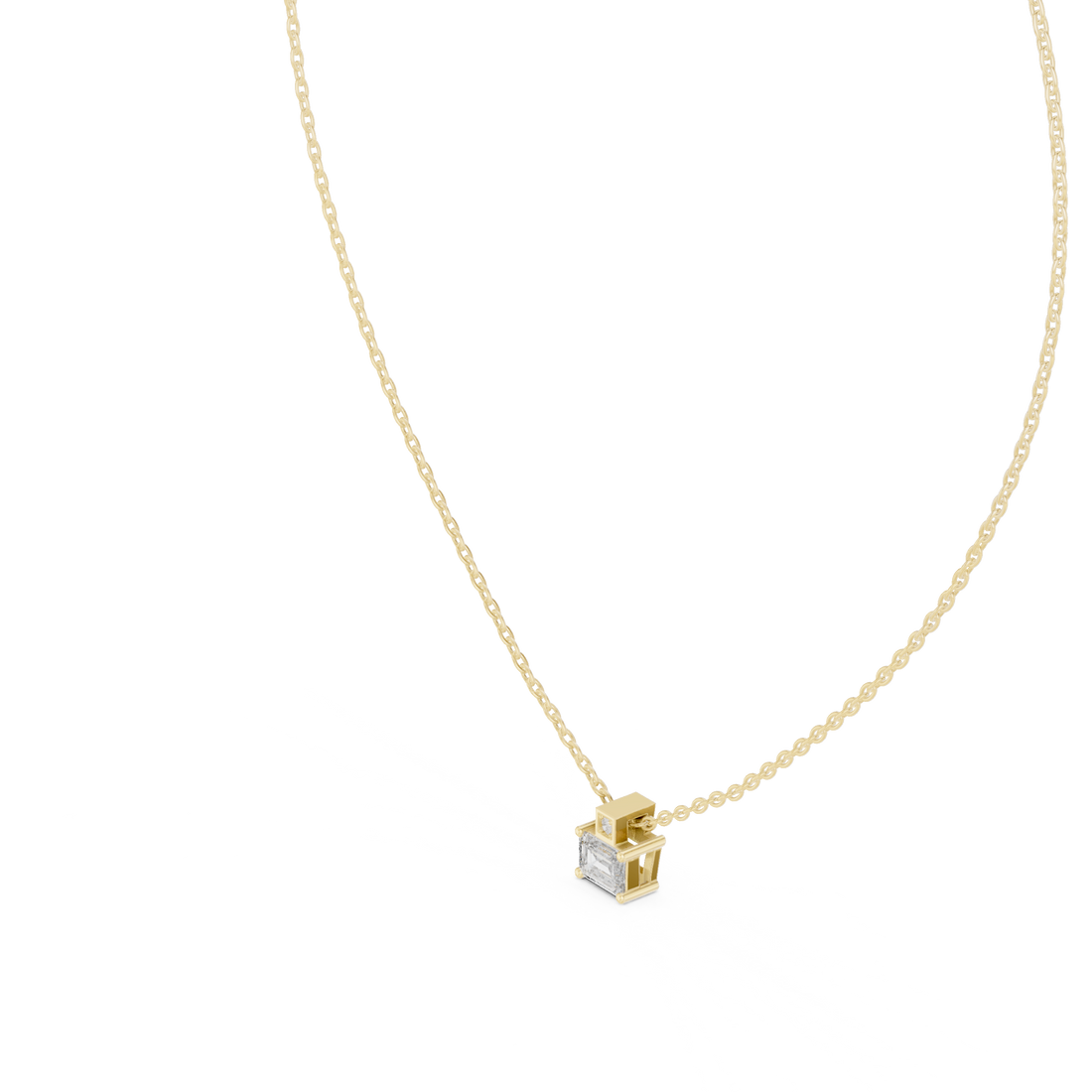 Soft Whisper lab grown diamond pendant
