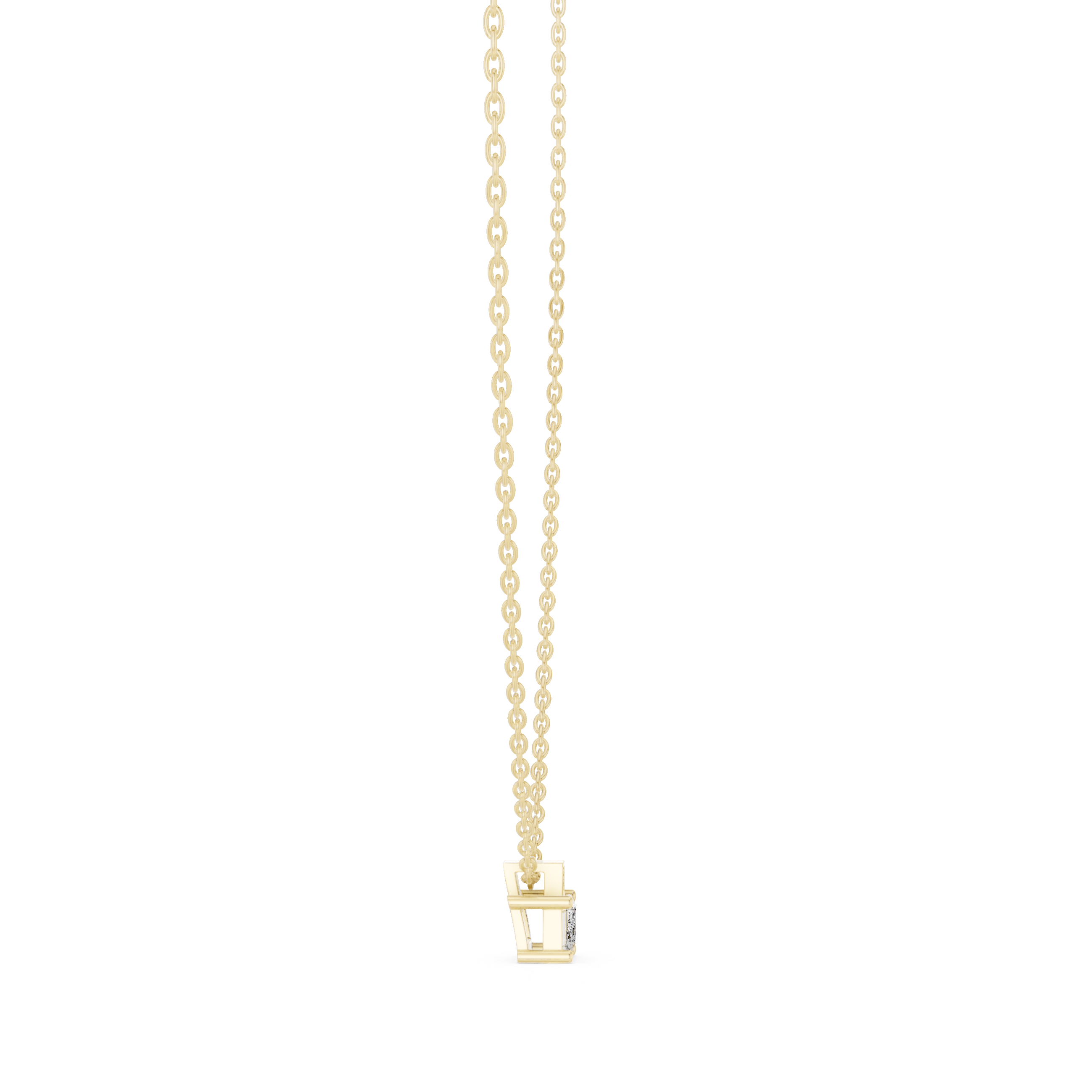Soft Whisper lab grown diamond pendant