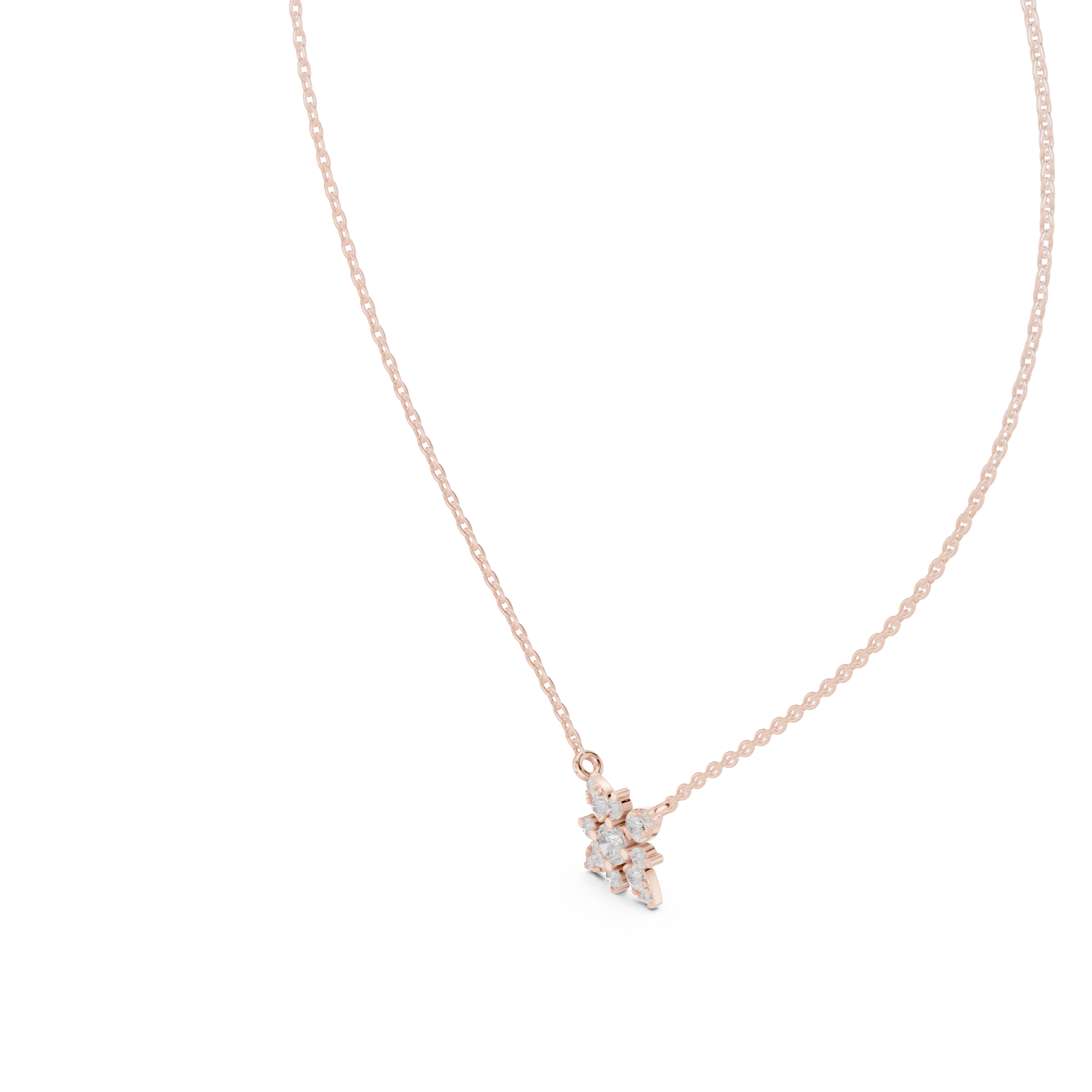 Morning Dew lab grown diamond pendant