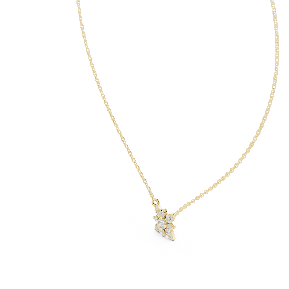 Morning Dew lab grown diamond pendant