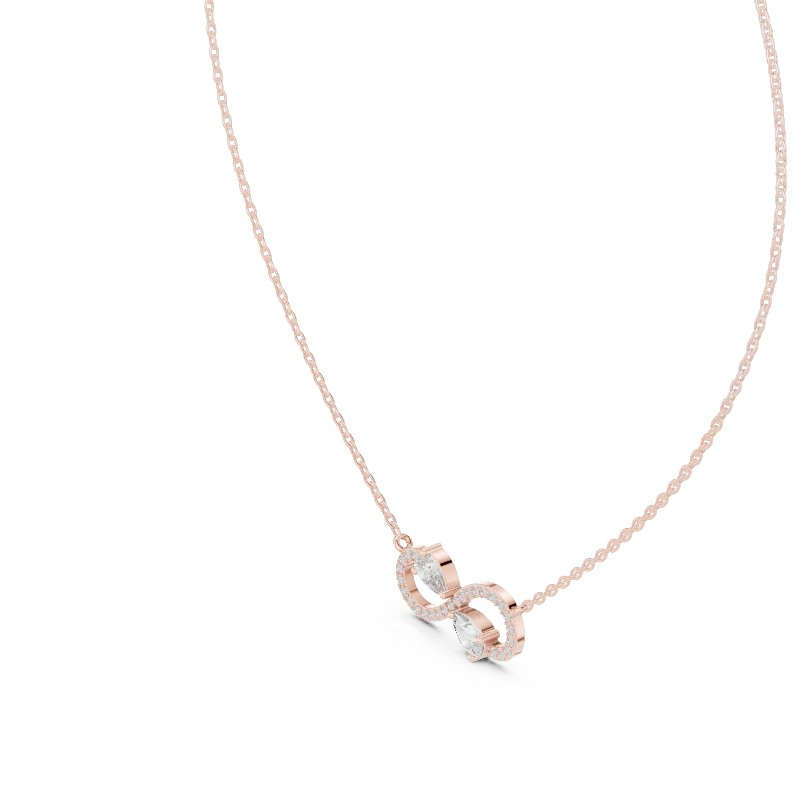 Summer Rain lab grown diamond pendant