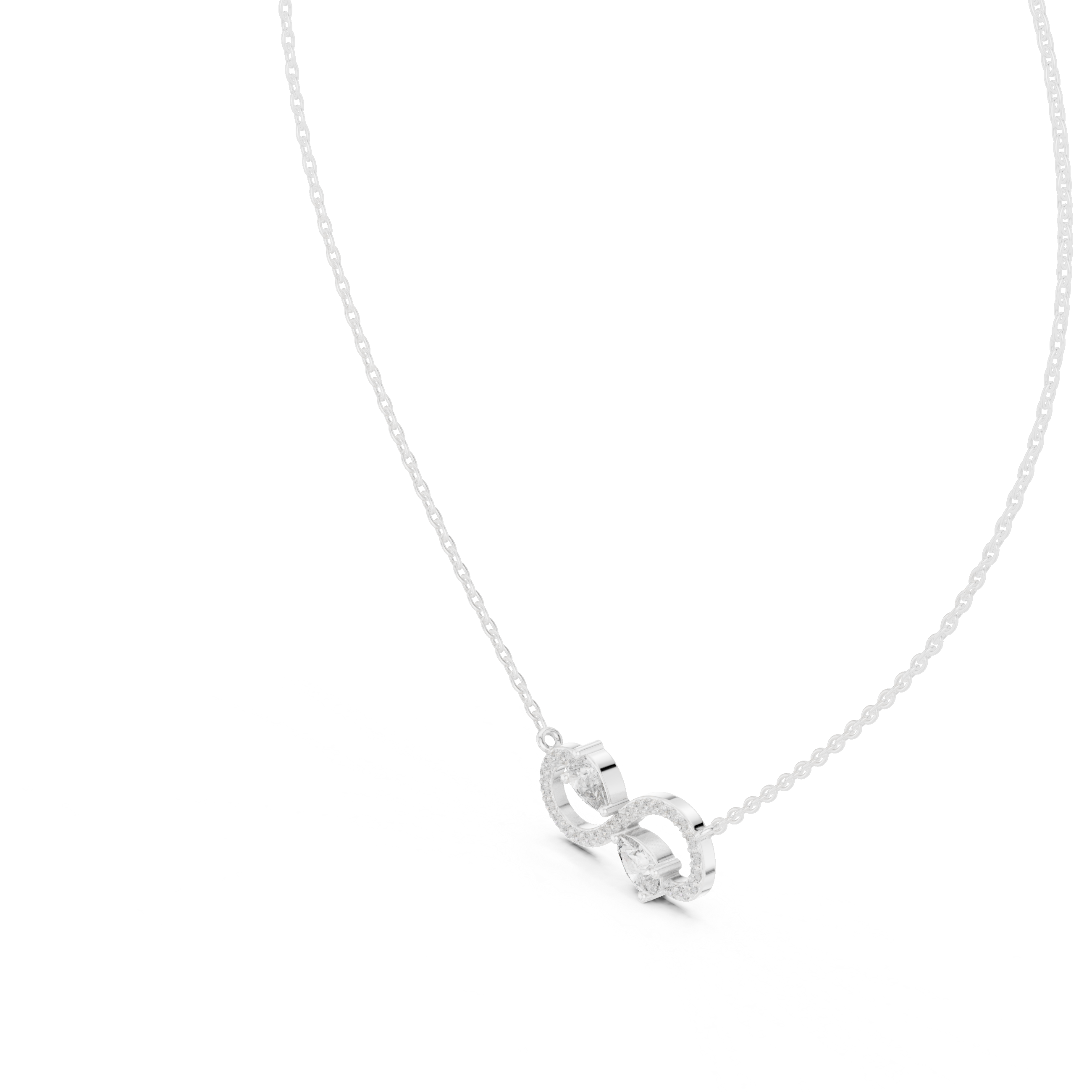 Summer Rain lab grown diamond pendant