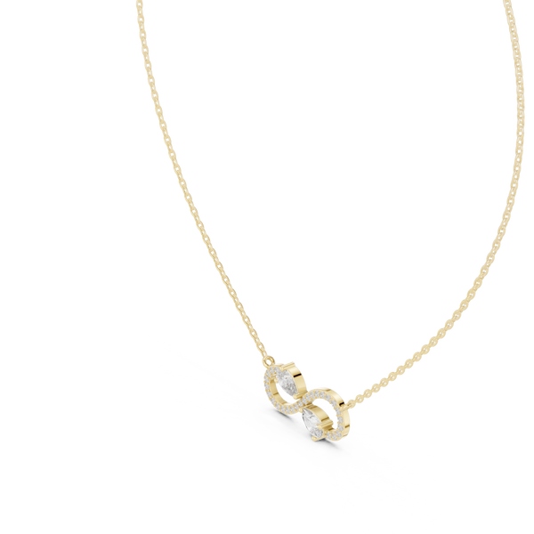 Summer Rain lab grown diamond pendant