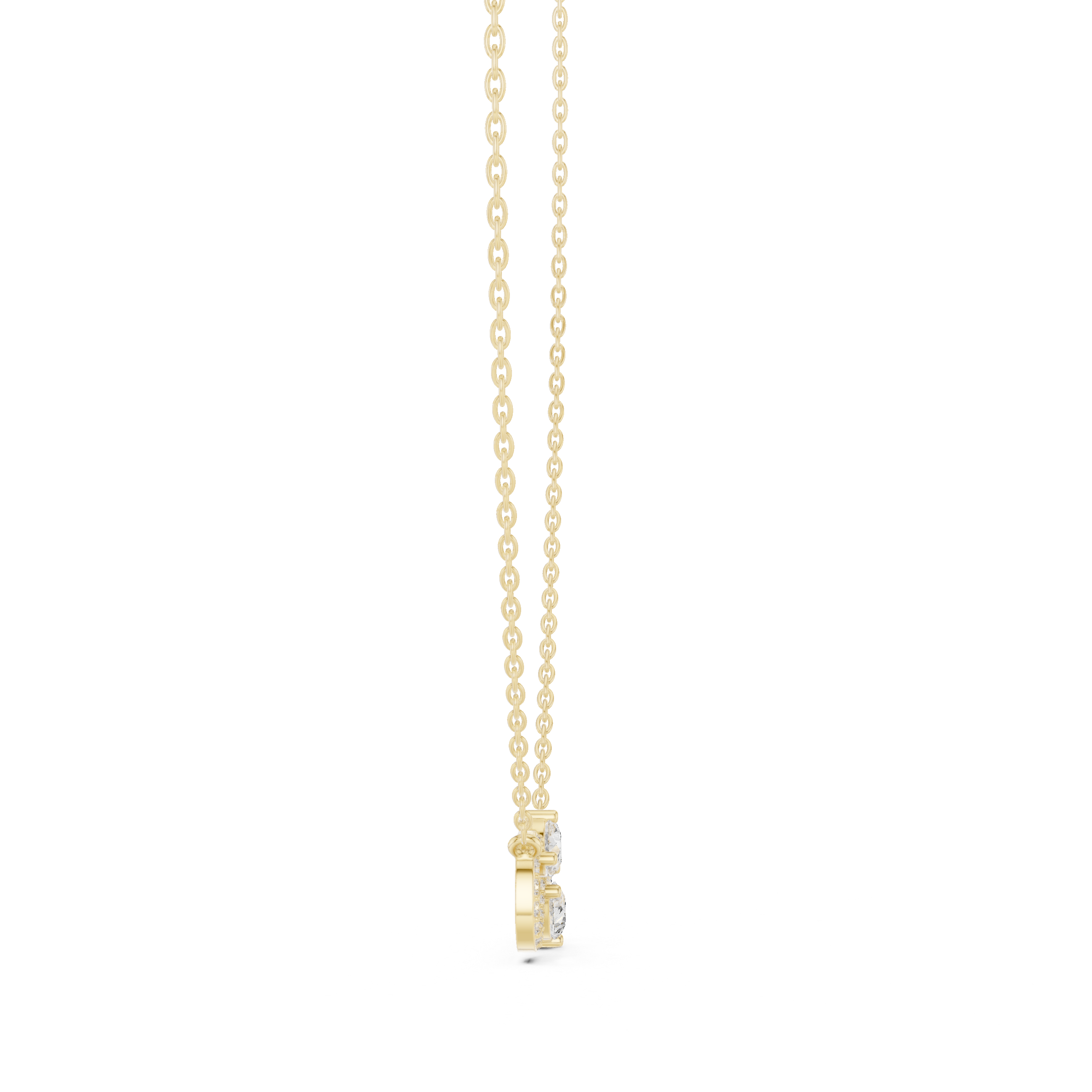 Summer Rain lab grown diamond pendant