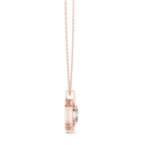 Crystal Clear lab grown diamond pendant