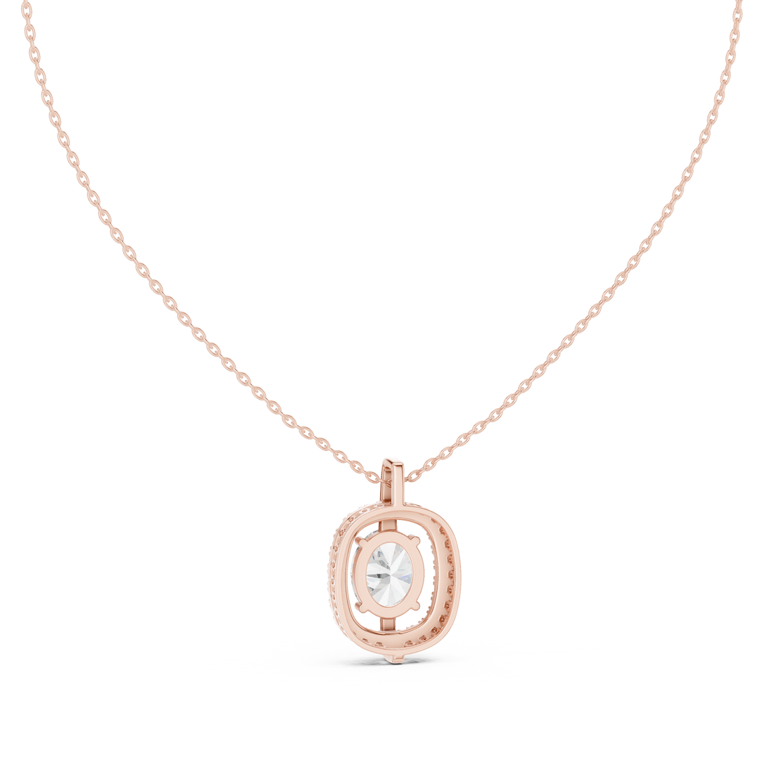 Crystal Clear lab grown diamond pendant