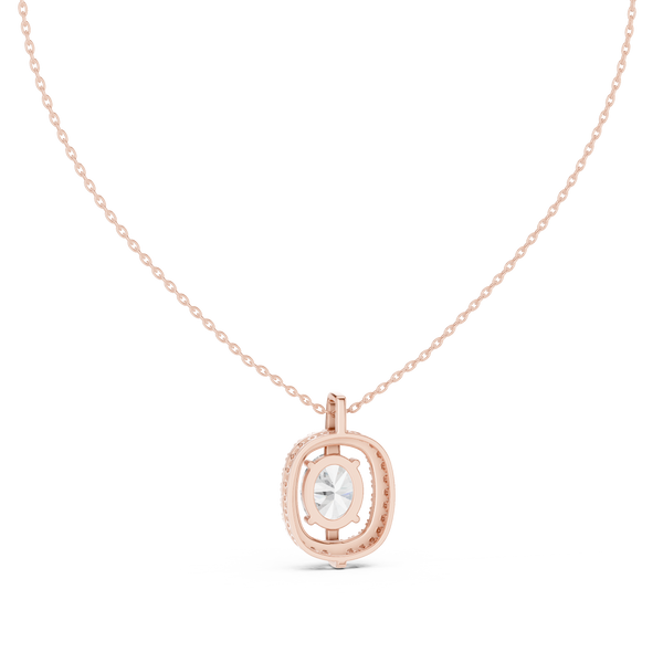 Crystal Clear lab grown diamond pendant