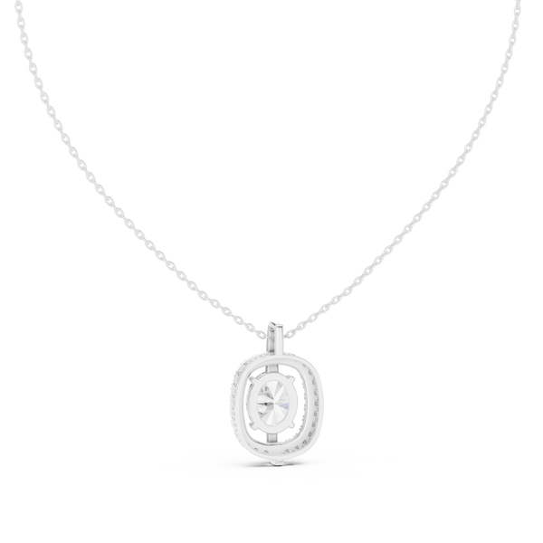 Crystal Clear lab grown diamond pendant