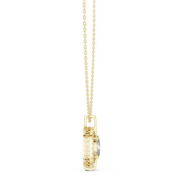 Crystal Clear lab grown diamond pendant