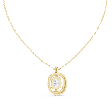 Crystal Clear lab grown diamond pendant