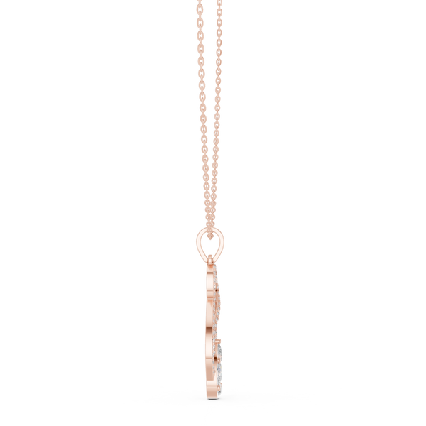 Golden Hour lab grown diamond pendant