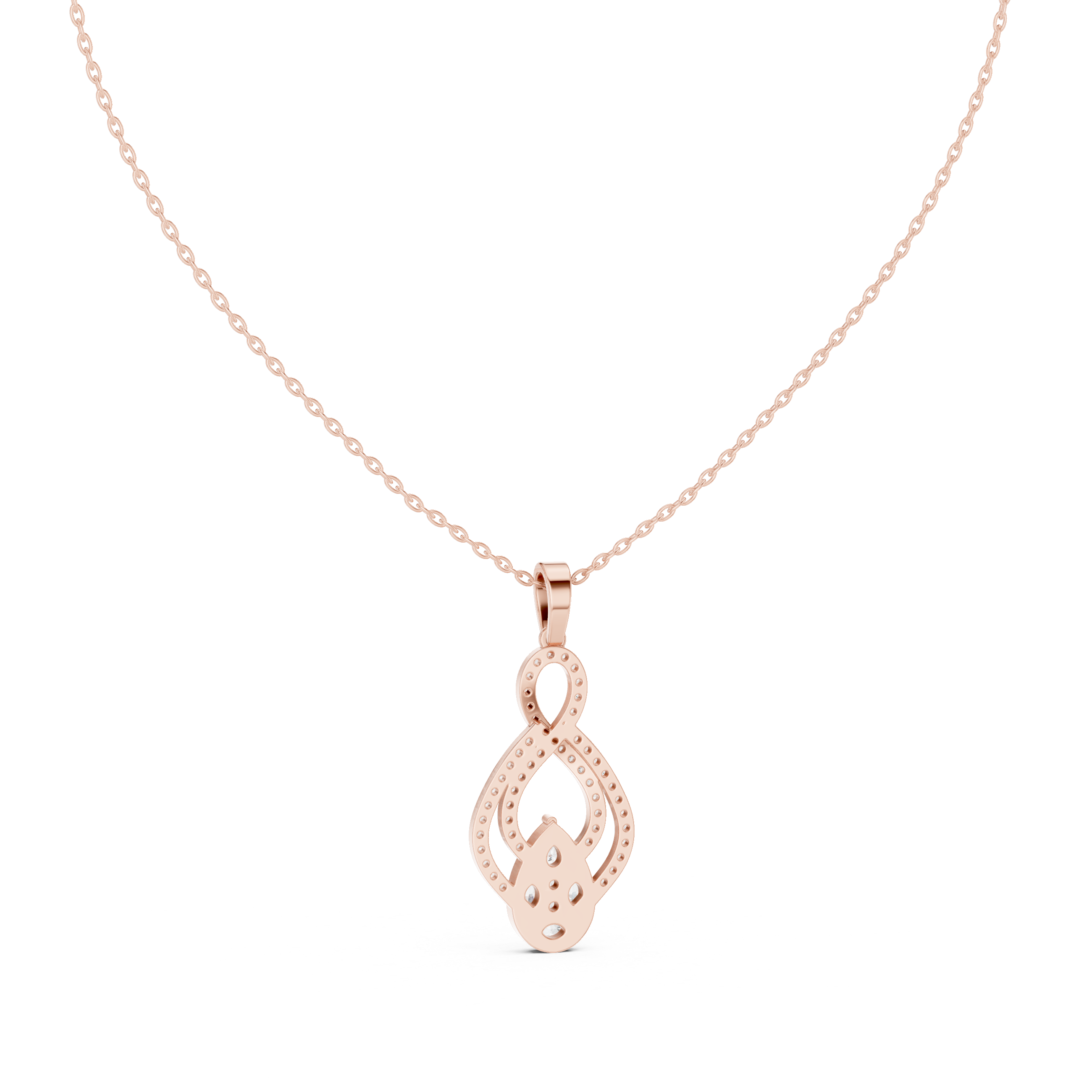 Golden Hour lab grown diamond pendant