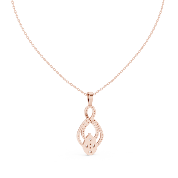 Golden Hour lab grown diamond pendant