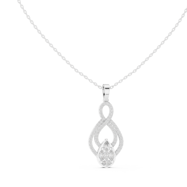 Golden Hour lab grown diamond pendant
