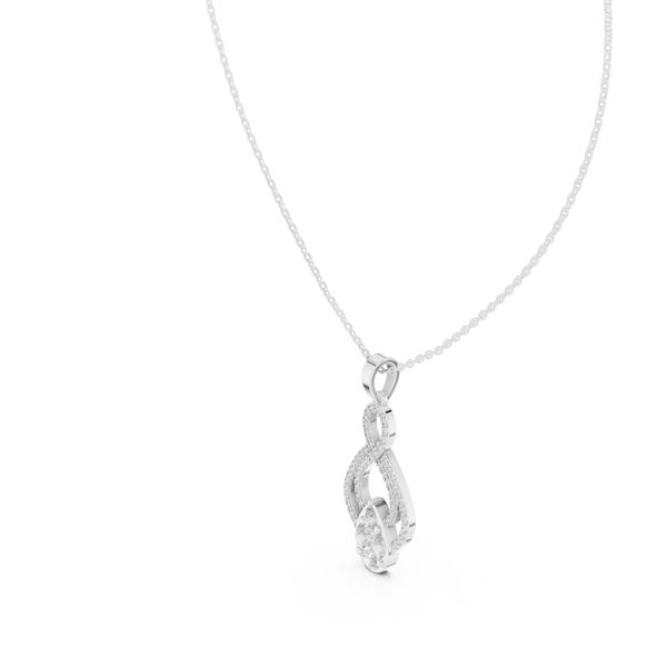 Golden Hour lab grown diamond pendant