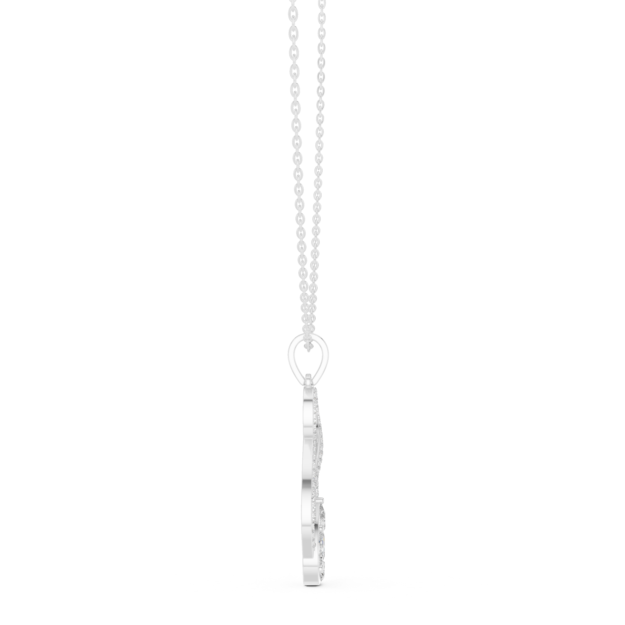 Golden Hour lab grown diamond pendant