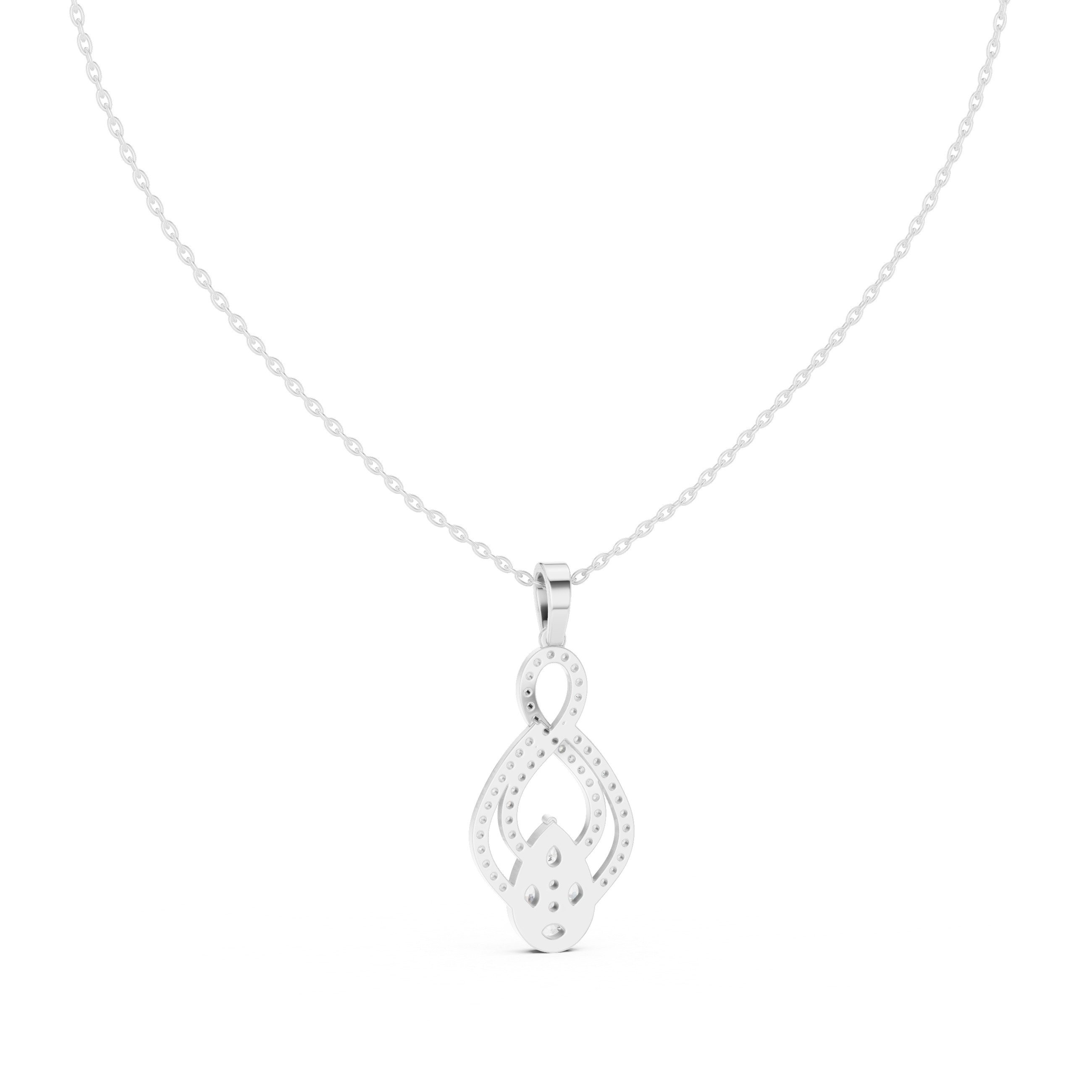 Golden Hour lab grown diamond pendant