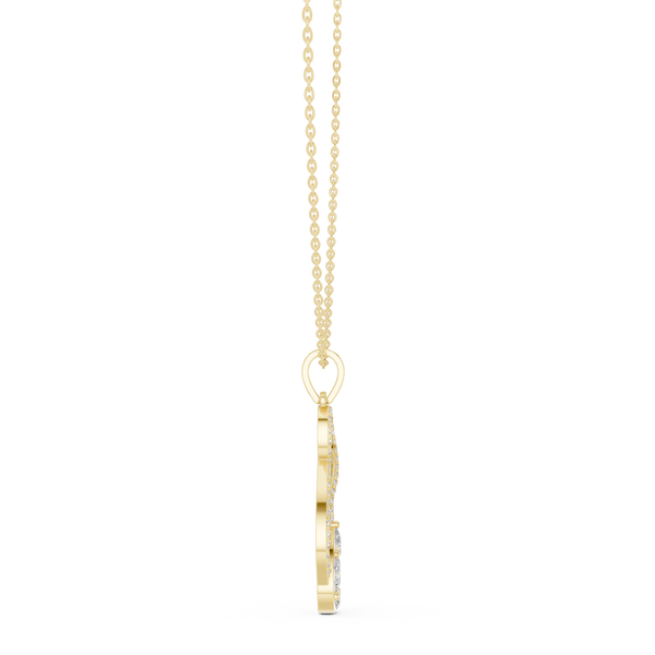 Golden Hour lab grown diamond pendant