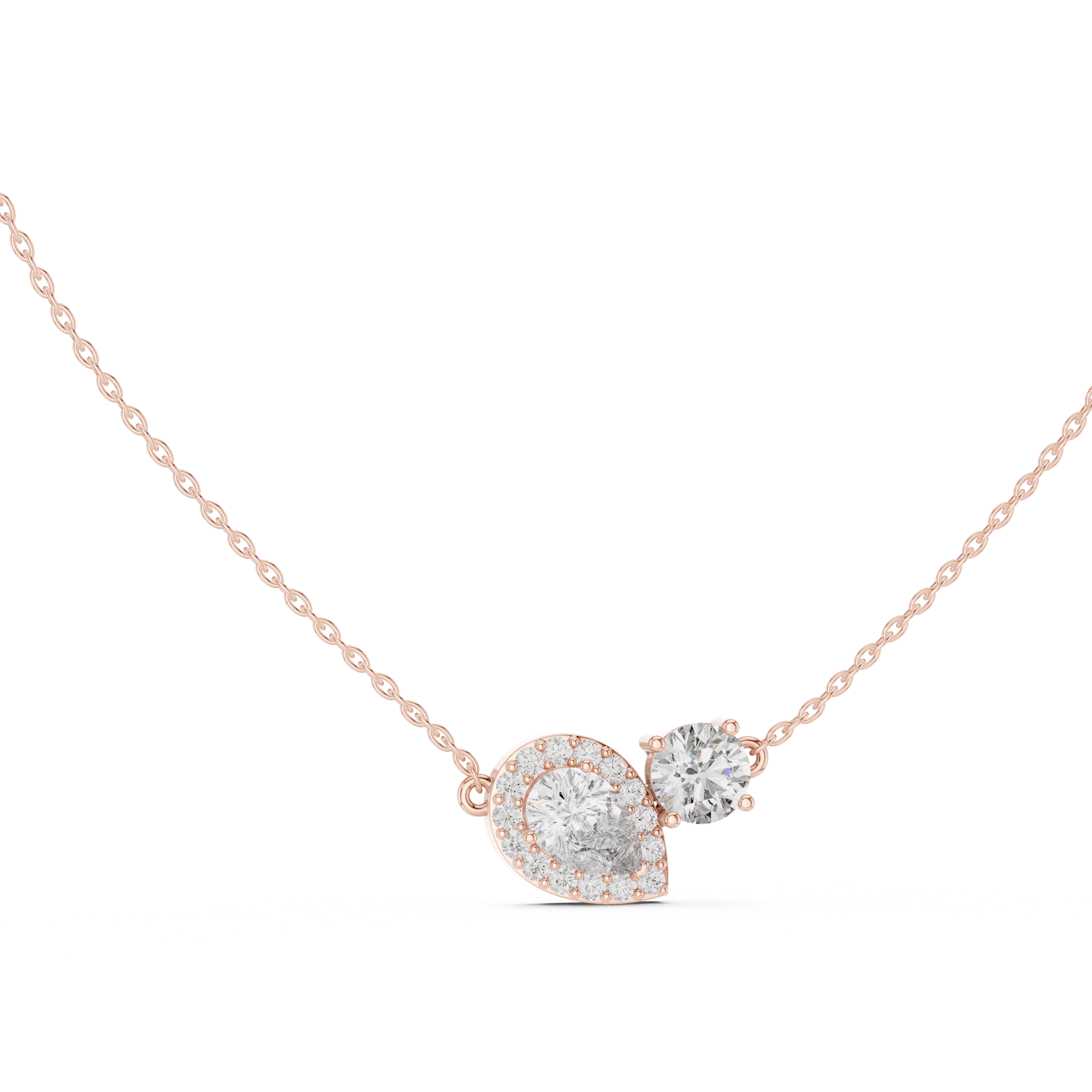Secret Garden lab grown diamond pendant