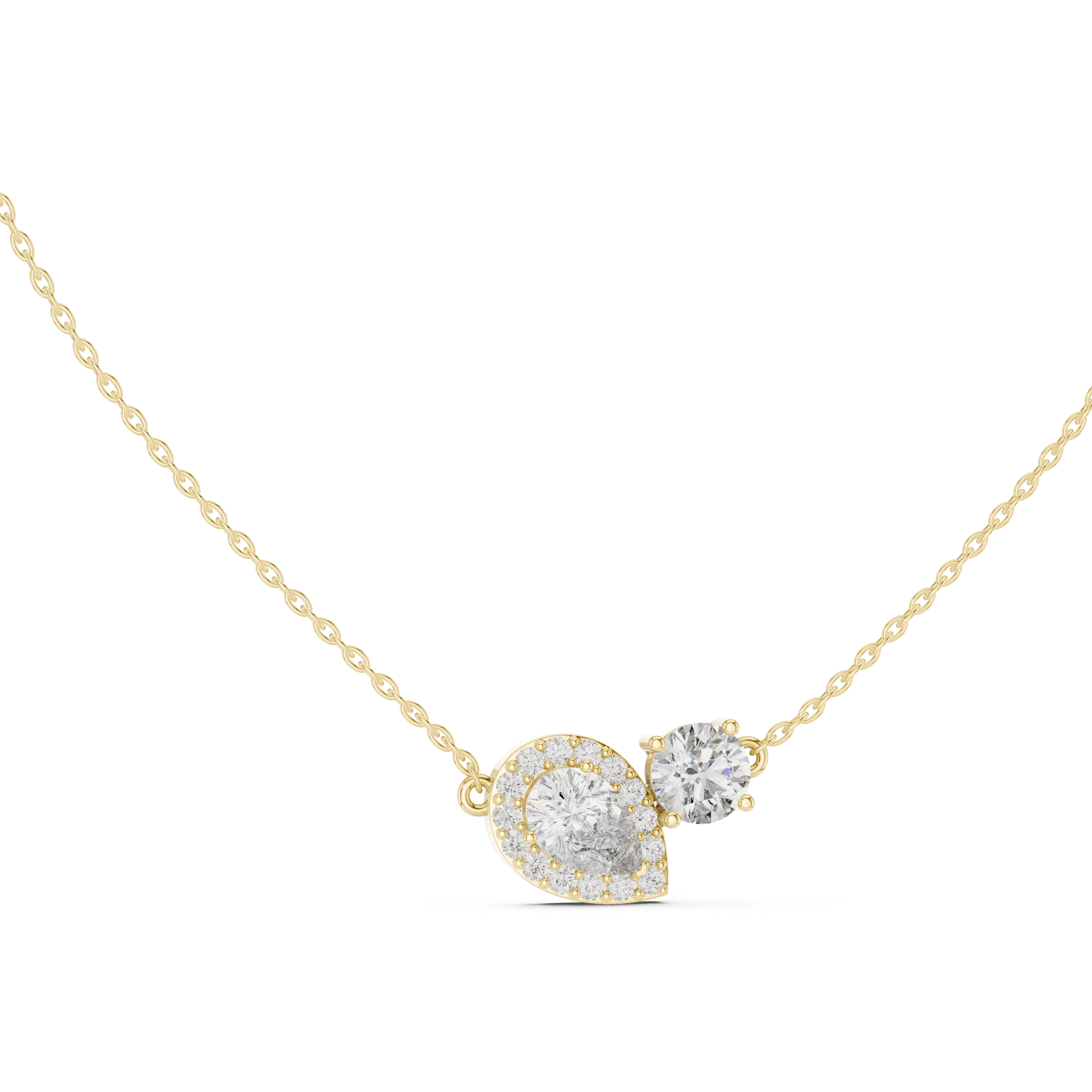 Secret Garden lab grown diamond pendant