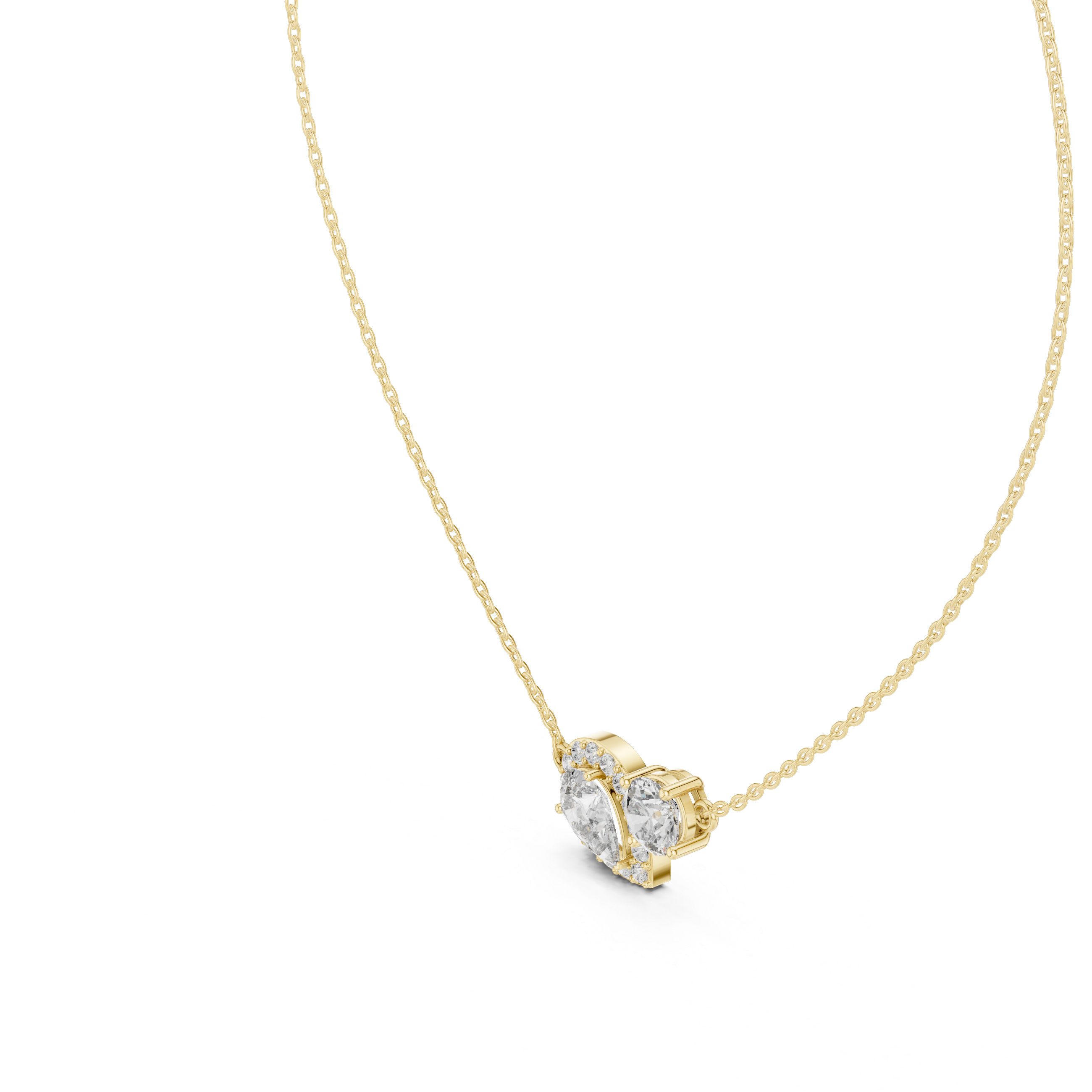 Secret Garden lab grown diamond pendant