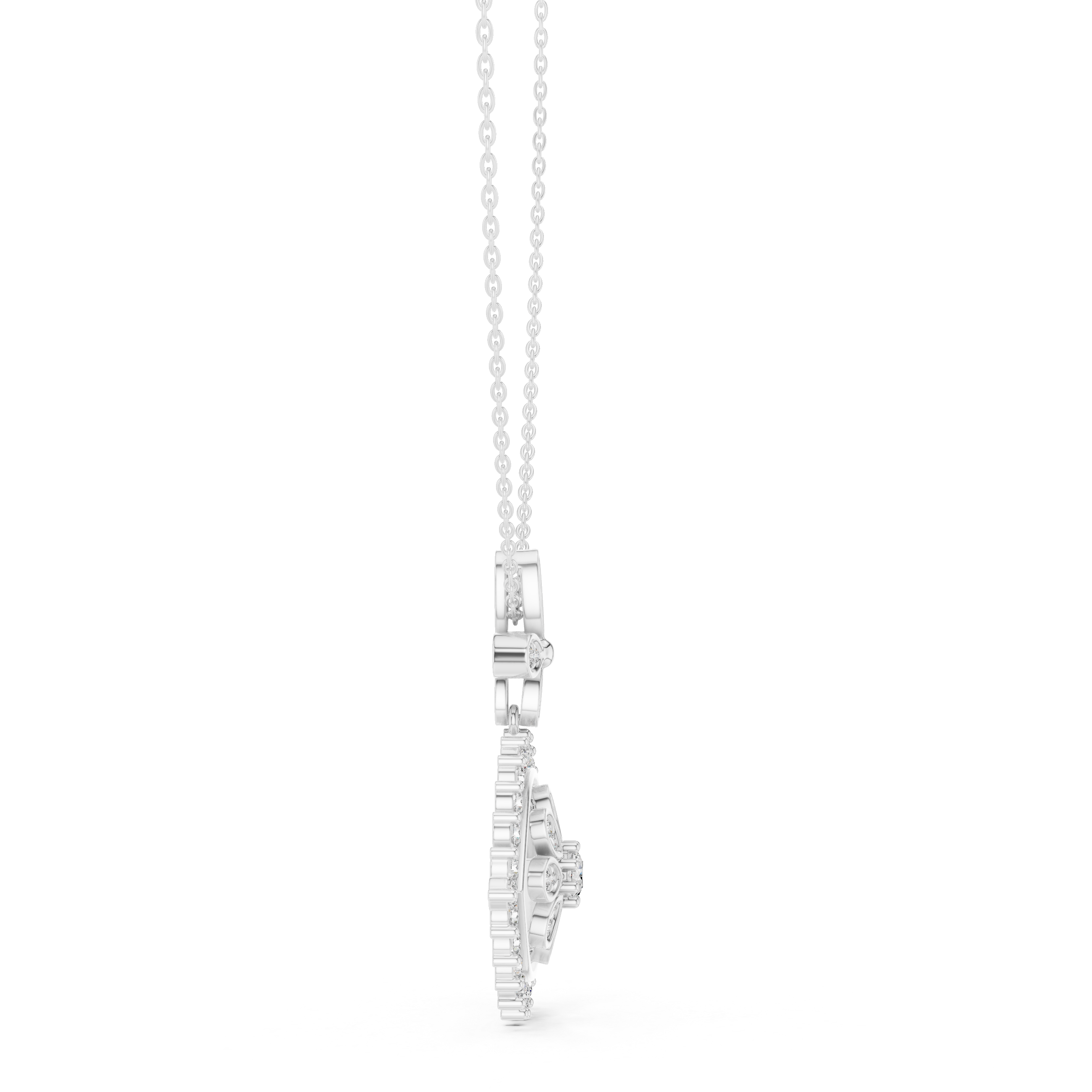 Beautiful Bloom lab grown diamond pendant