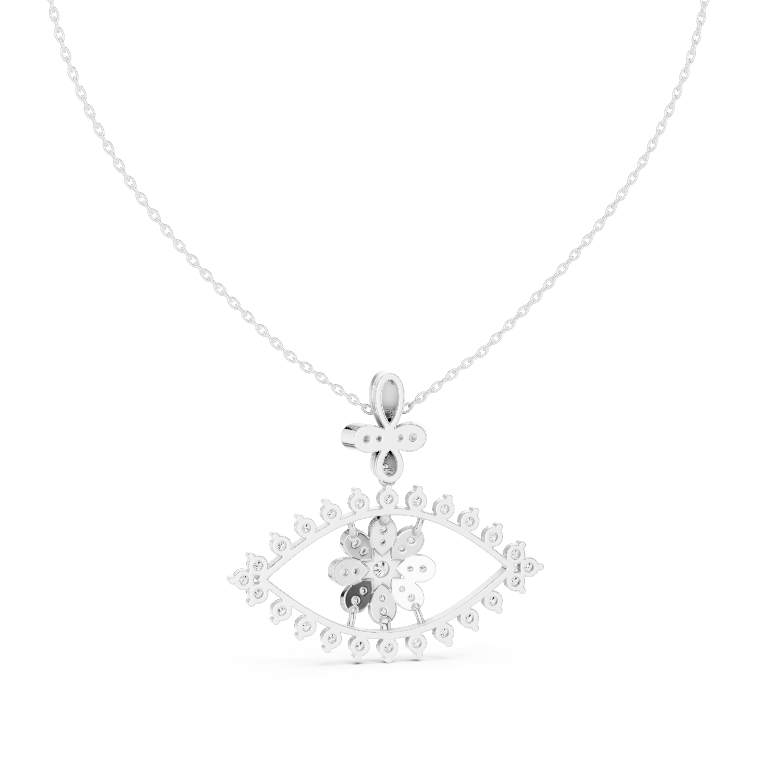 Beautiful Bloom lab grown diamond pendant