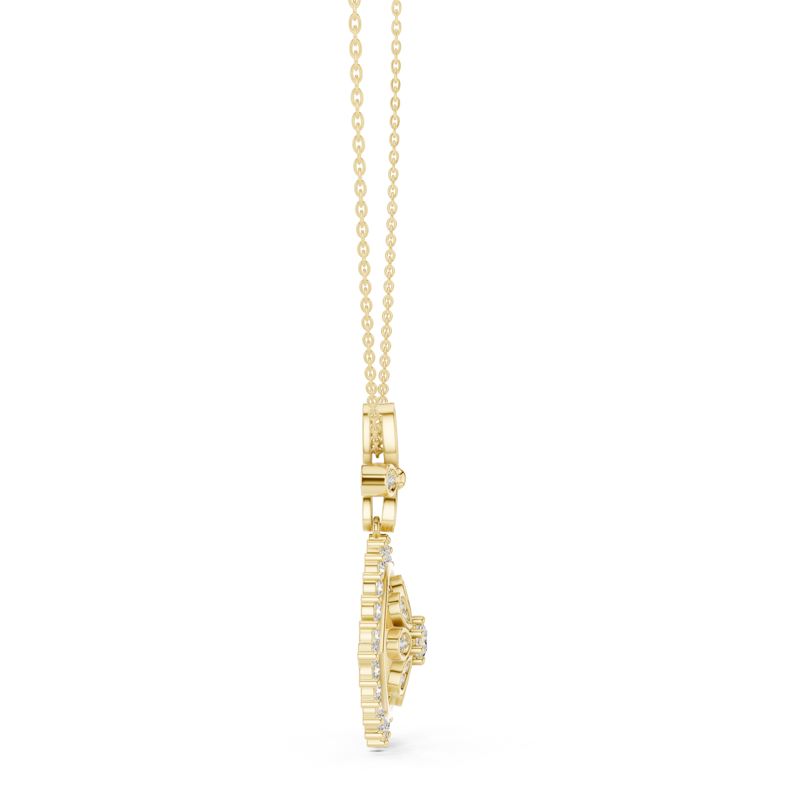 Beautiful Bloom lab grown diamond pendant