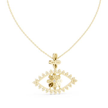 Beautiful Bloom lab grown diamond pendant