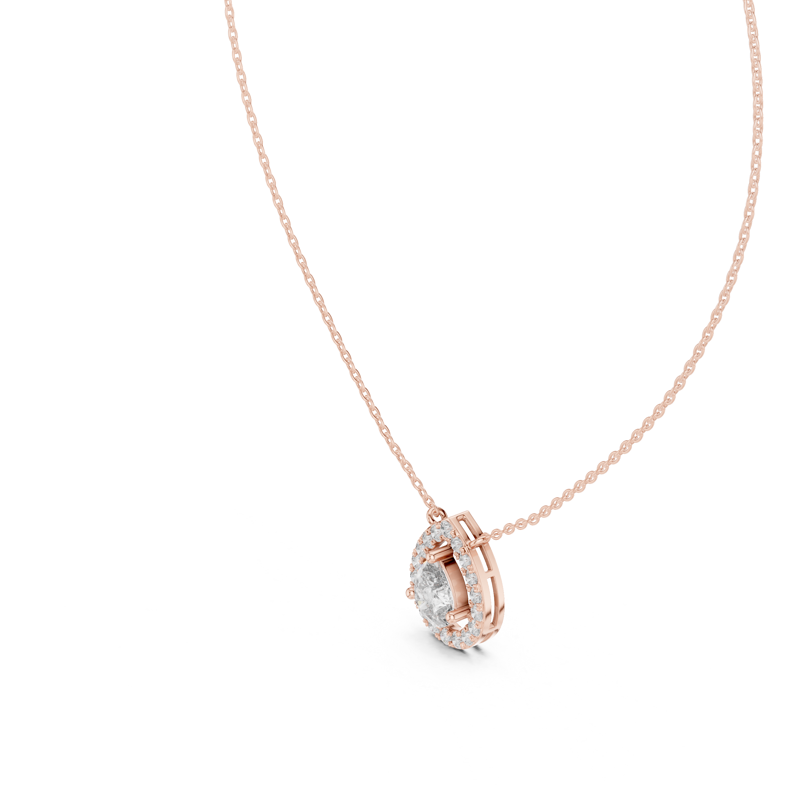 Infinite Charm lab grown diamond pendant