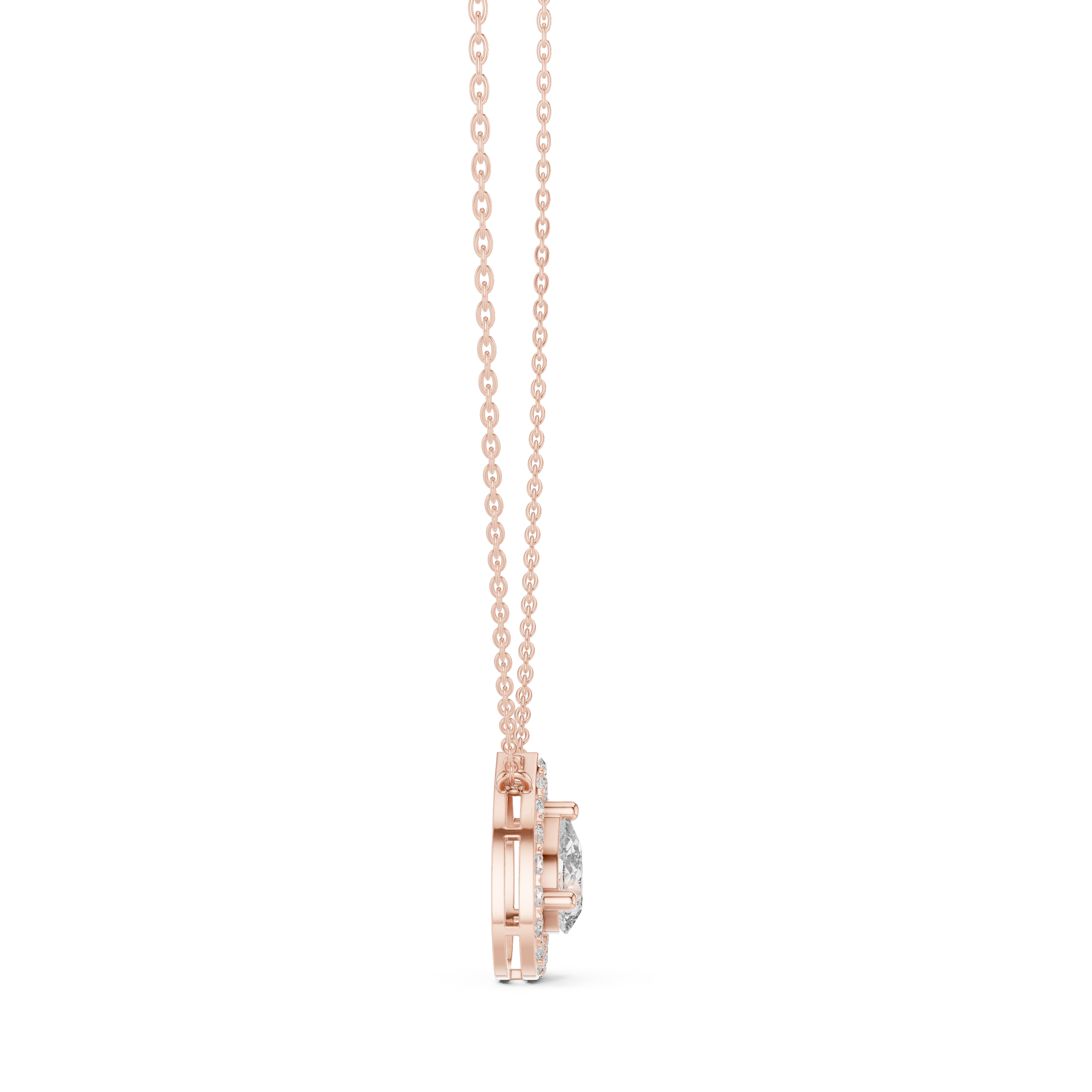 Infinite Charm lab grown diamond pendant