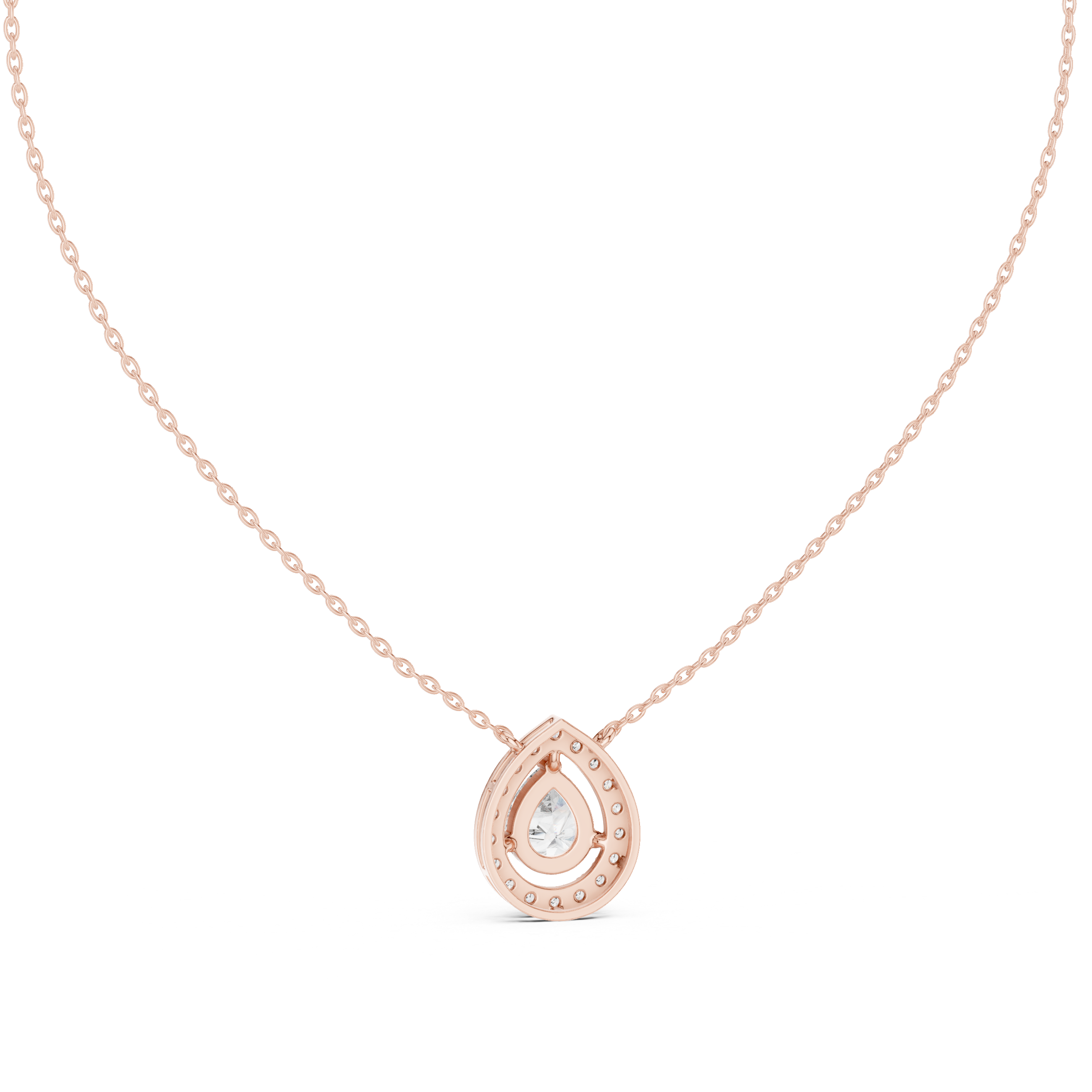 Infinite Charm lab grown diamond pendant