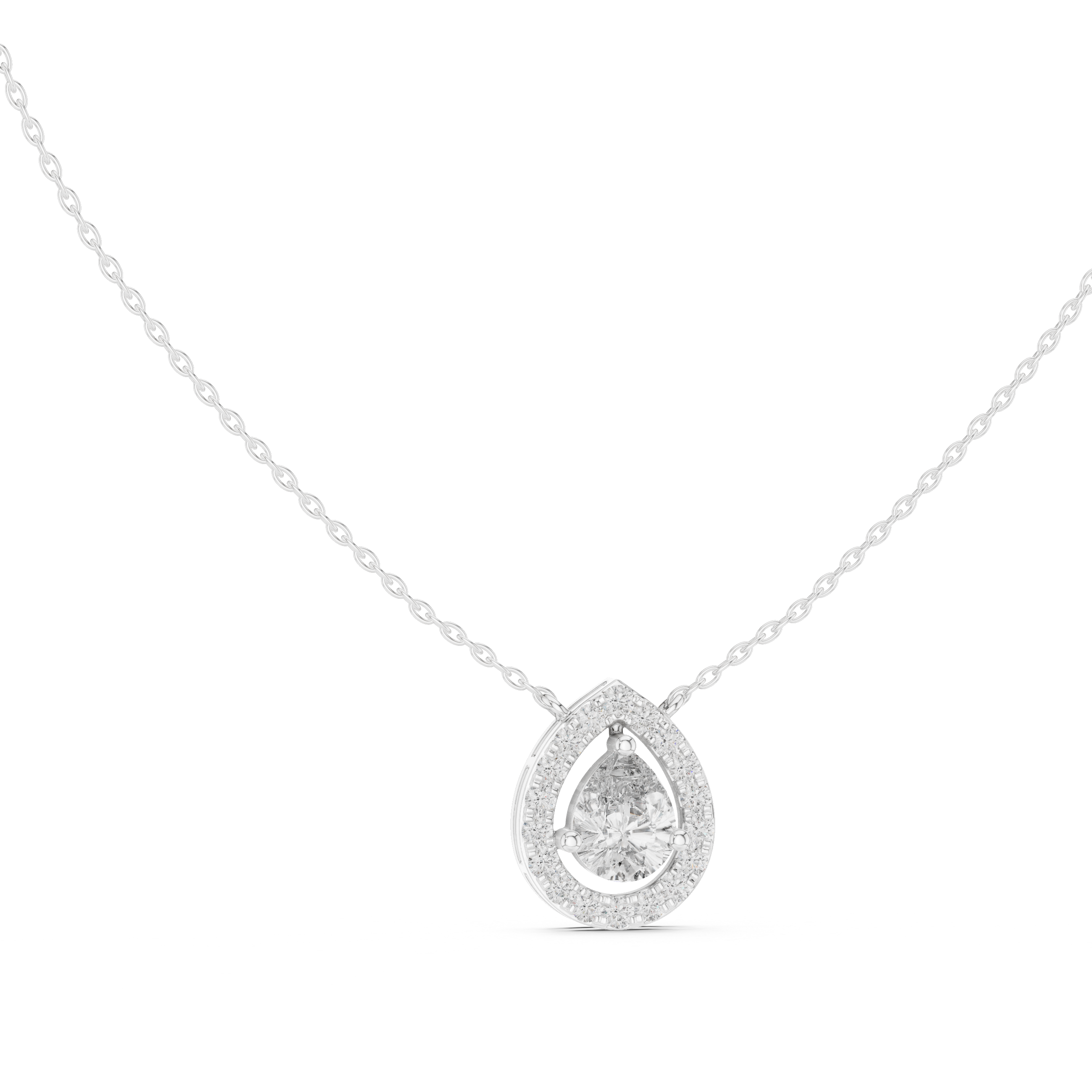 Infinite Charm lab grown diamond pendant