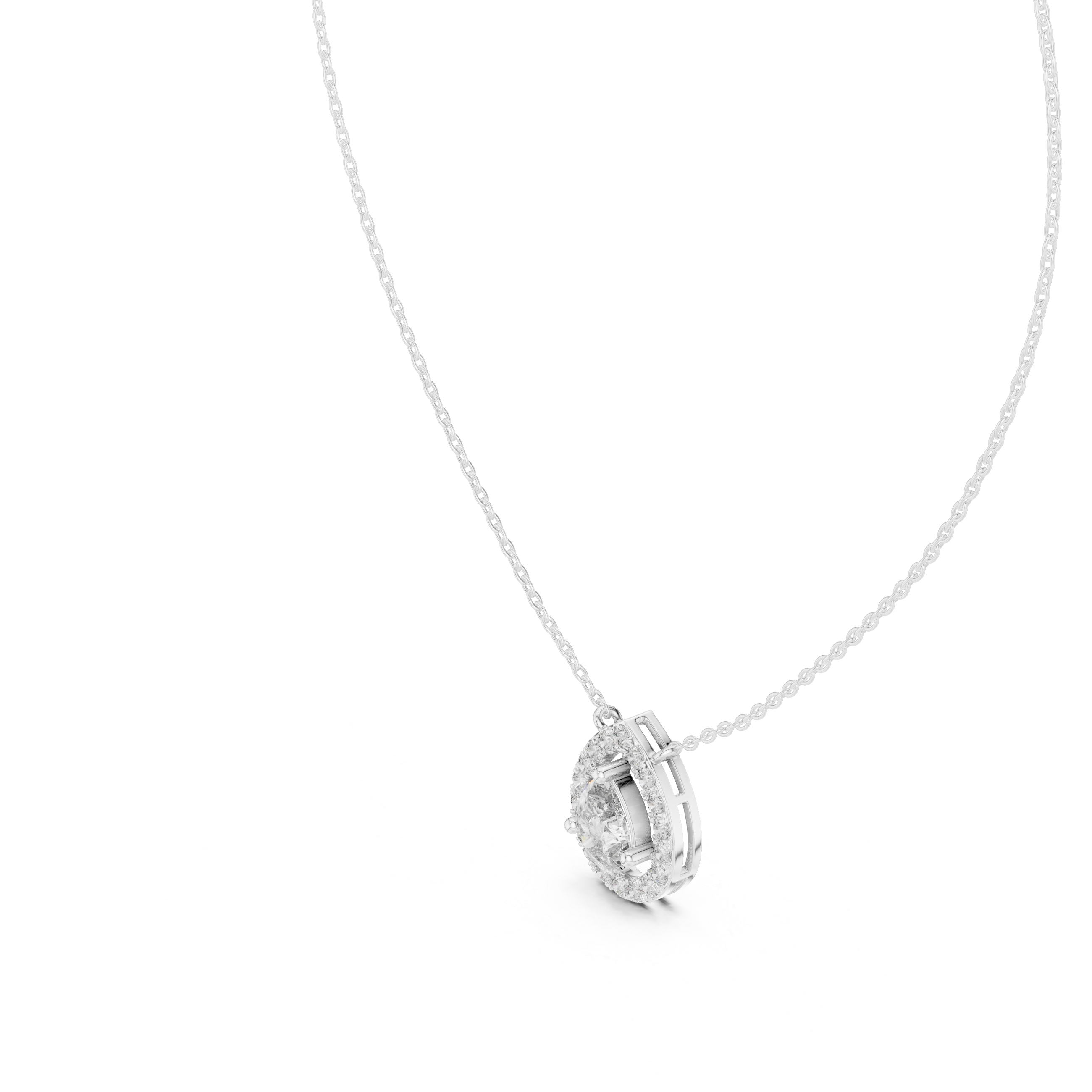 Infinite Charm lab grown diamond pendant