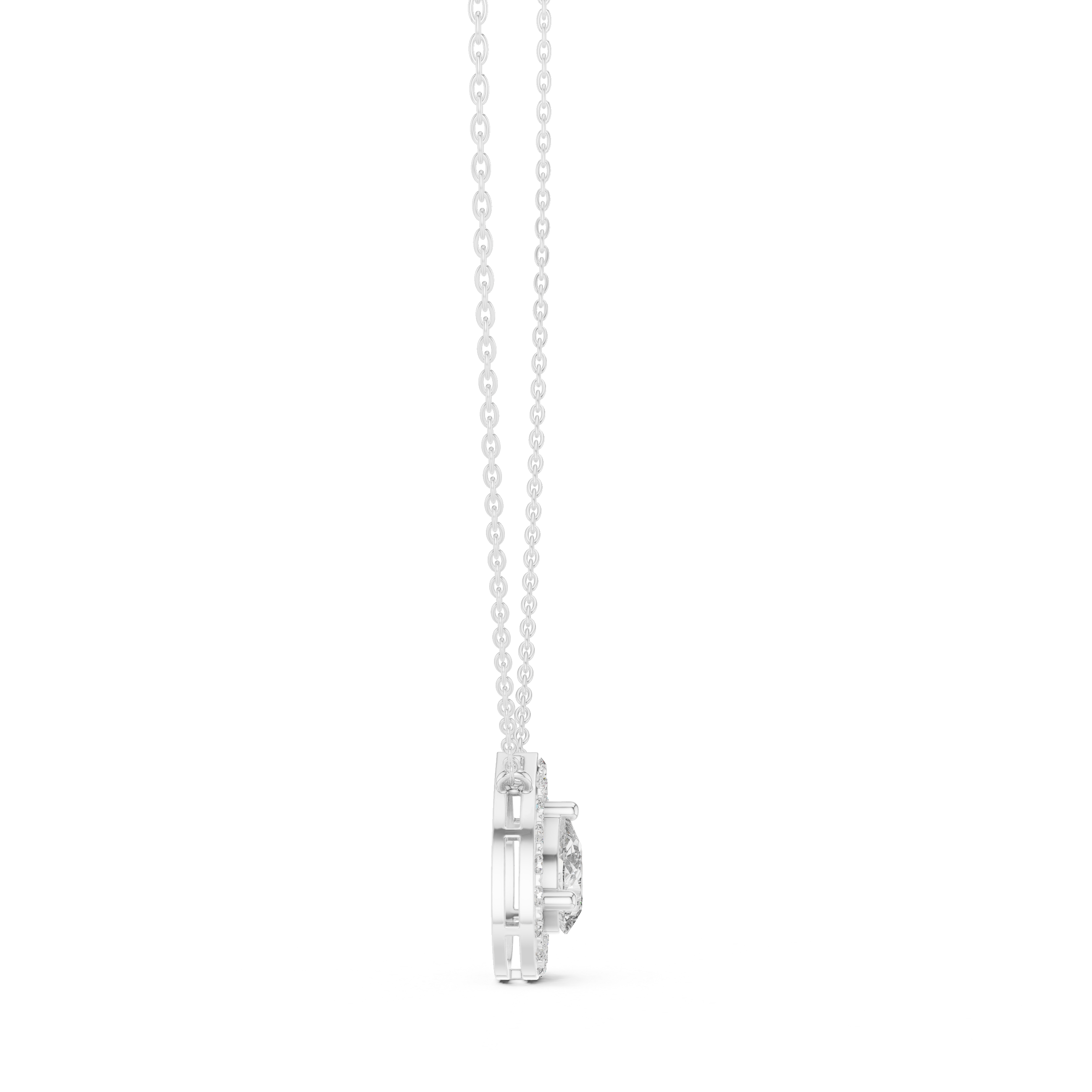 Infinite Charm lab grown diamond pendant
