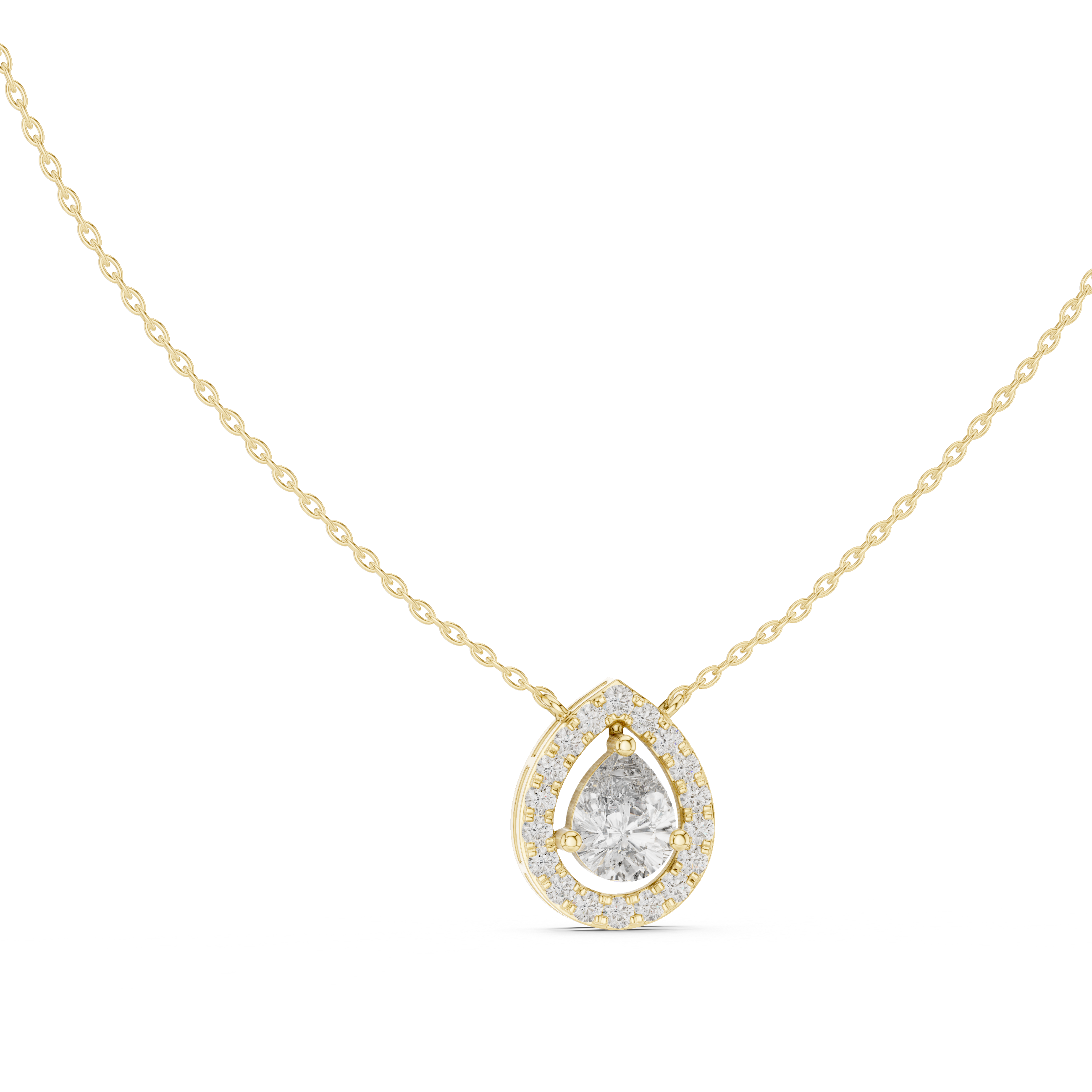 Infinite Charm lab grown diamond pendant