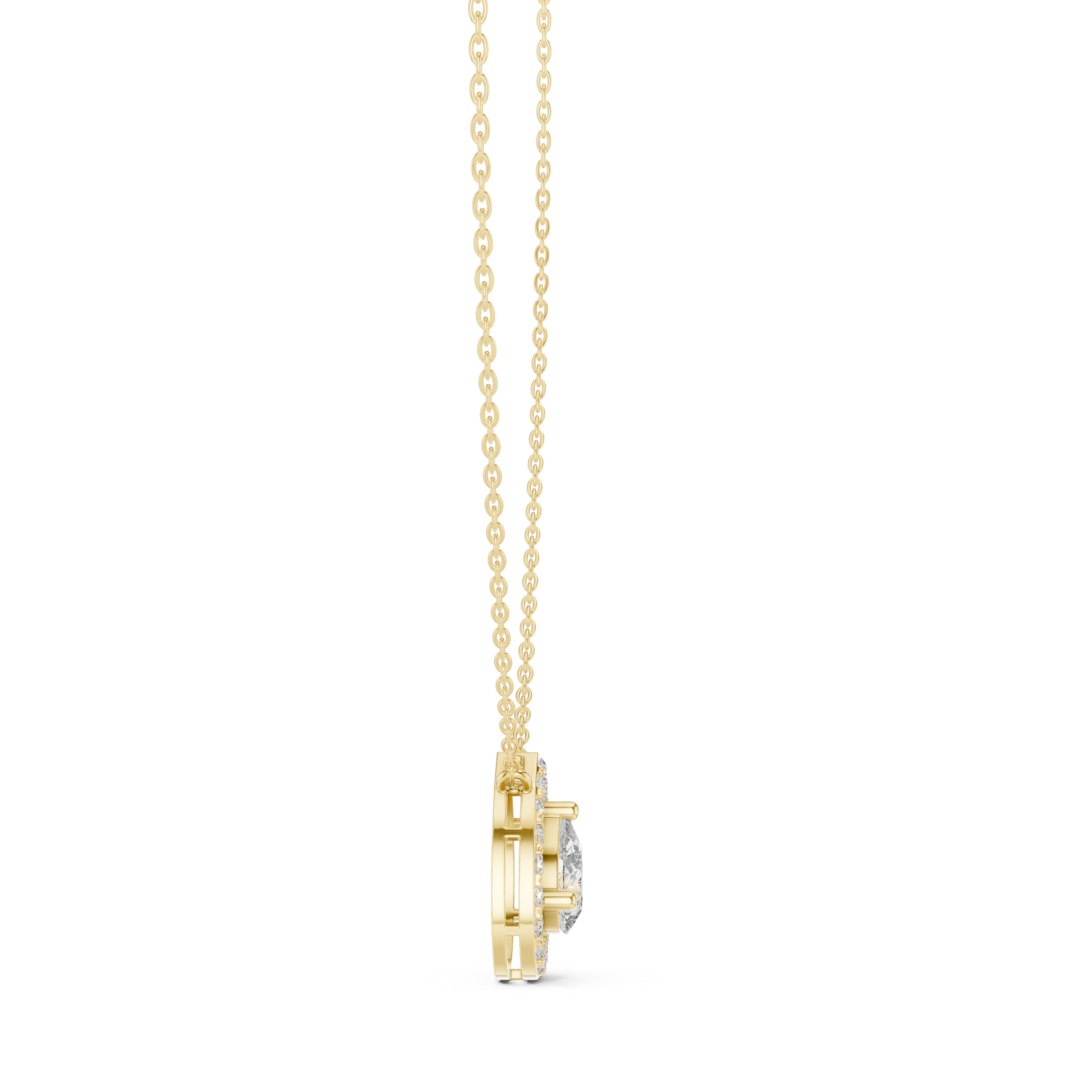 Infinite Charm lab grown diamond pendant